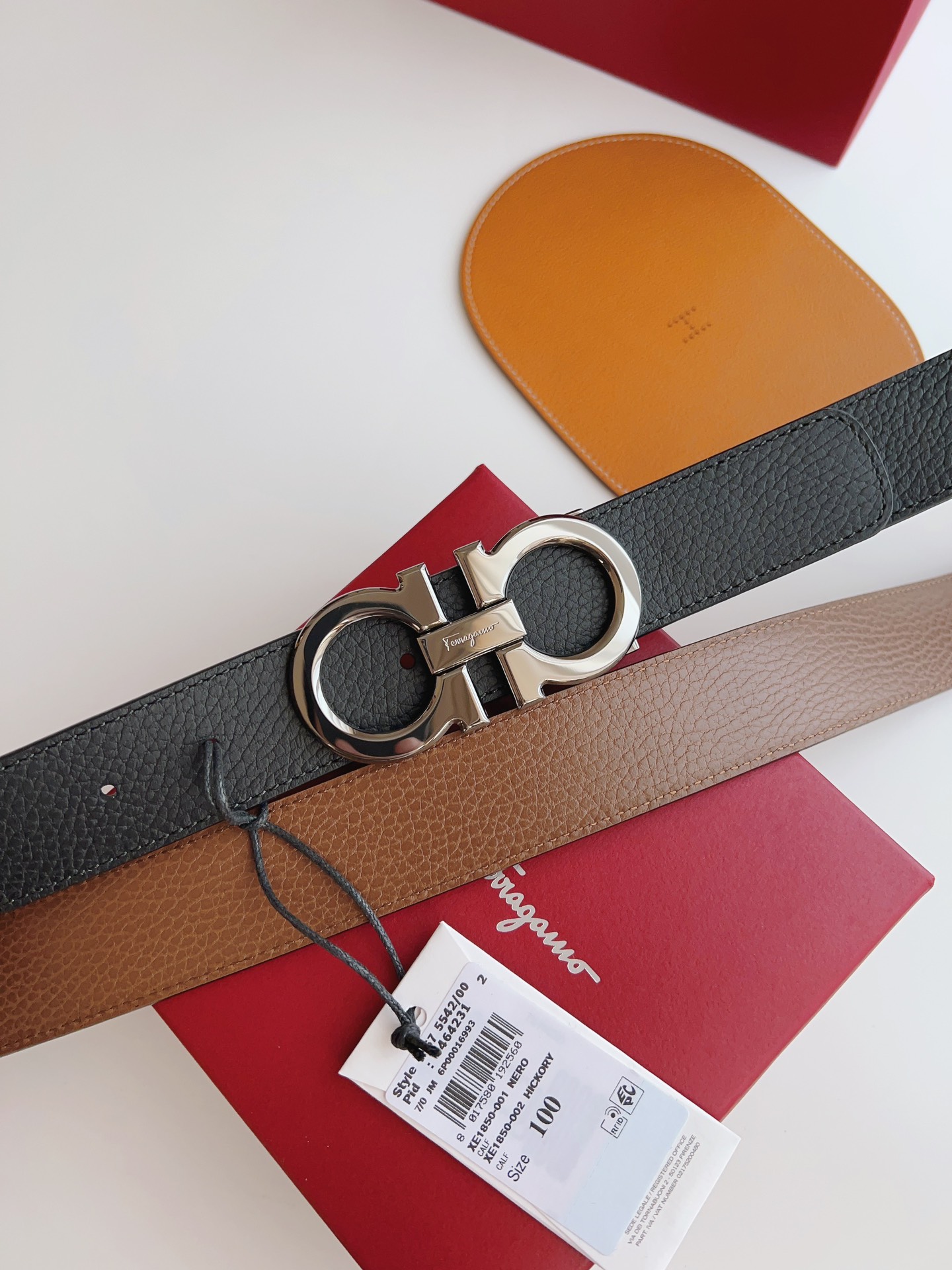 Salvatore Ferragamo Male Leather Belt M