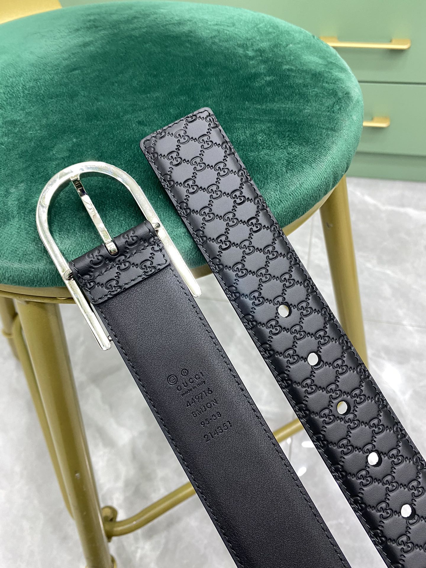 Gucci Pin Buckle Belt Black