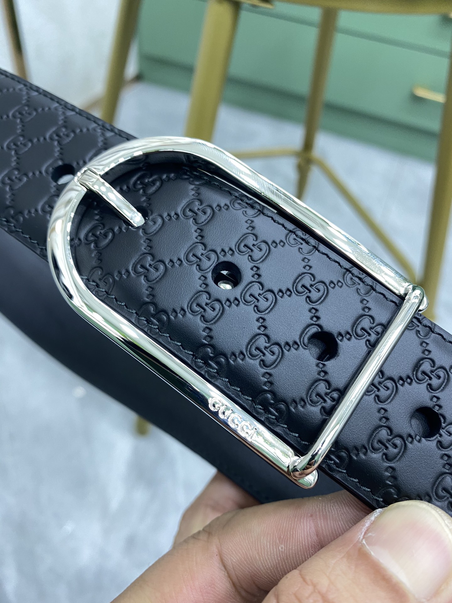 Gucci Pin Buckle Belt Black
