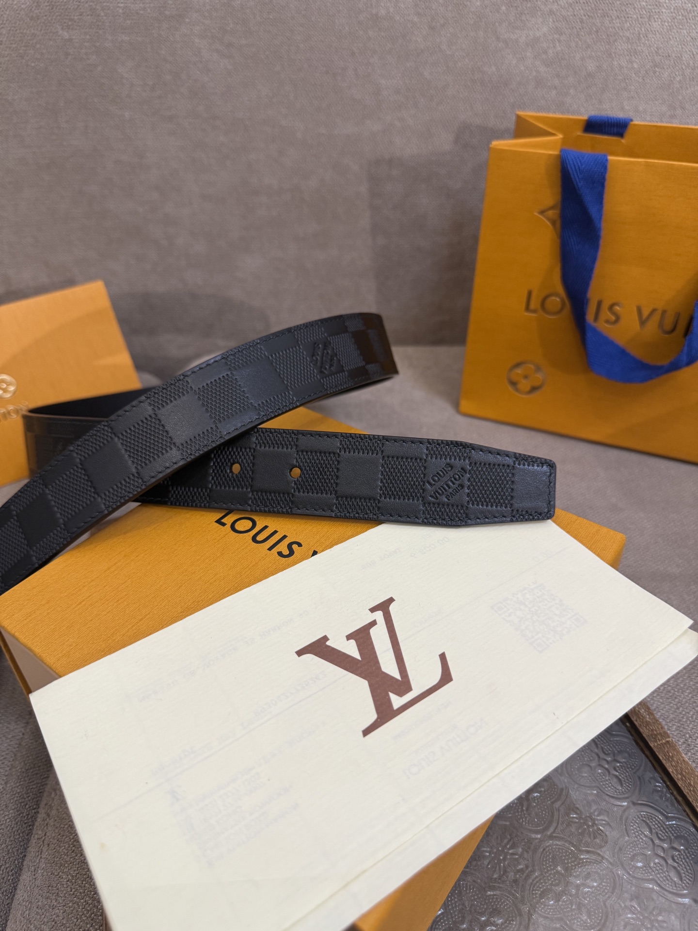 Louis Vuitton Basic Belt Cow Leather 14515-l-m