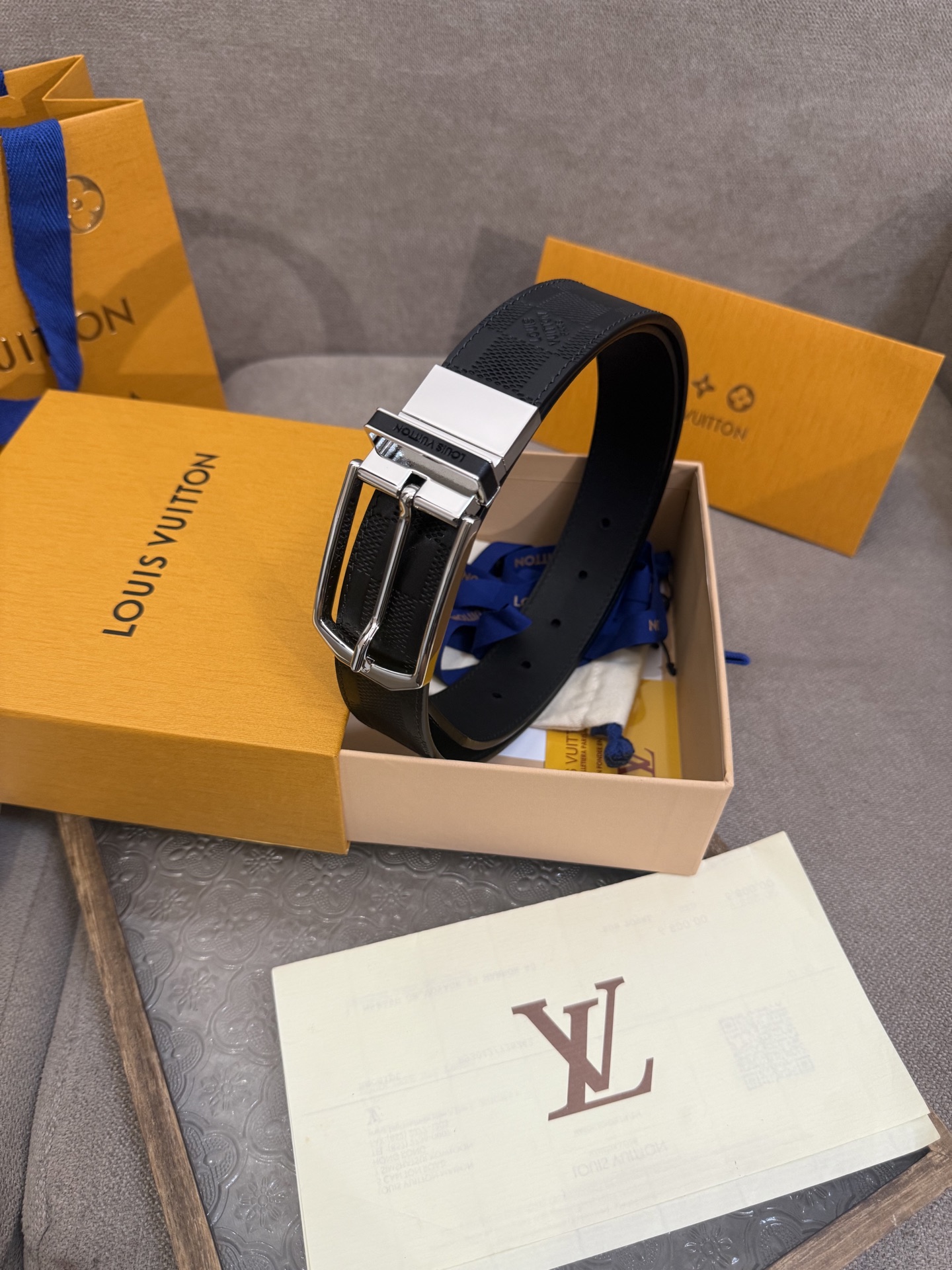 Louis Vuitton Basic Belt Cow Leather 14515-l-m