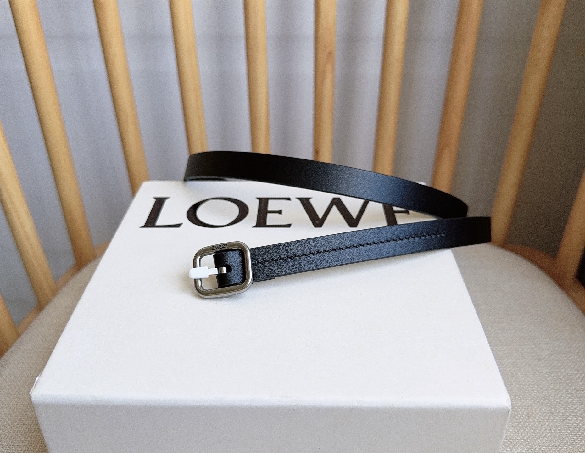 Loewe Pin Buckle Belt Cow Leather 14515-l
