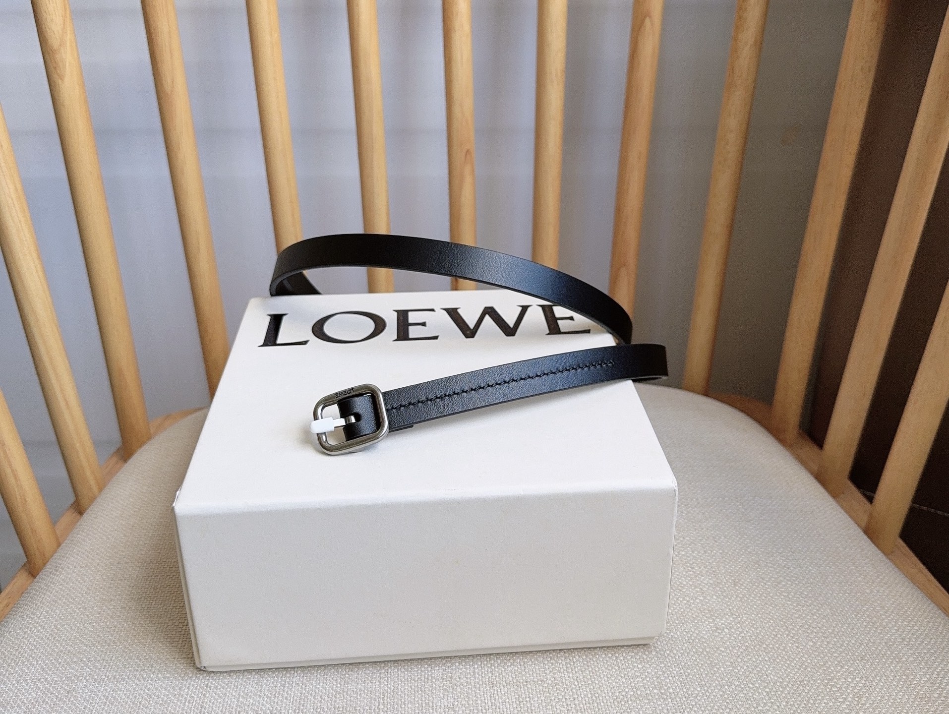 Loewe Pin Buckle Belt Cow Leather 14515-l