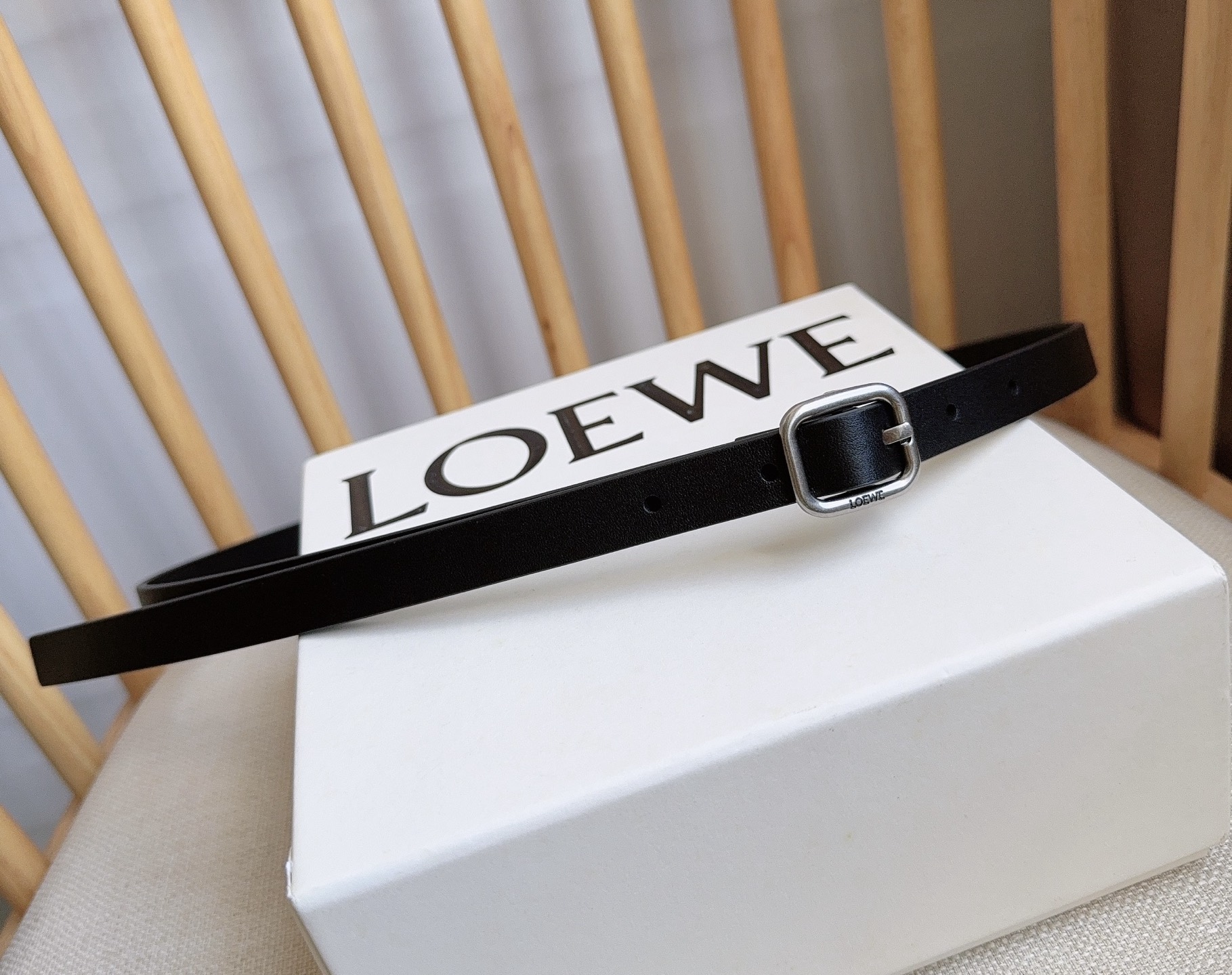 Loewe Pin Buckle Belt Cow Leather 14515-l