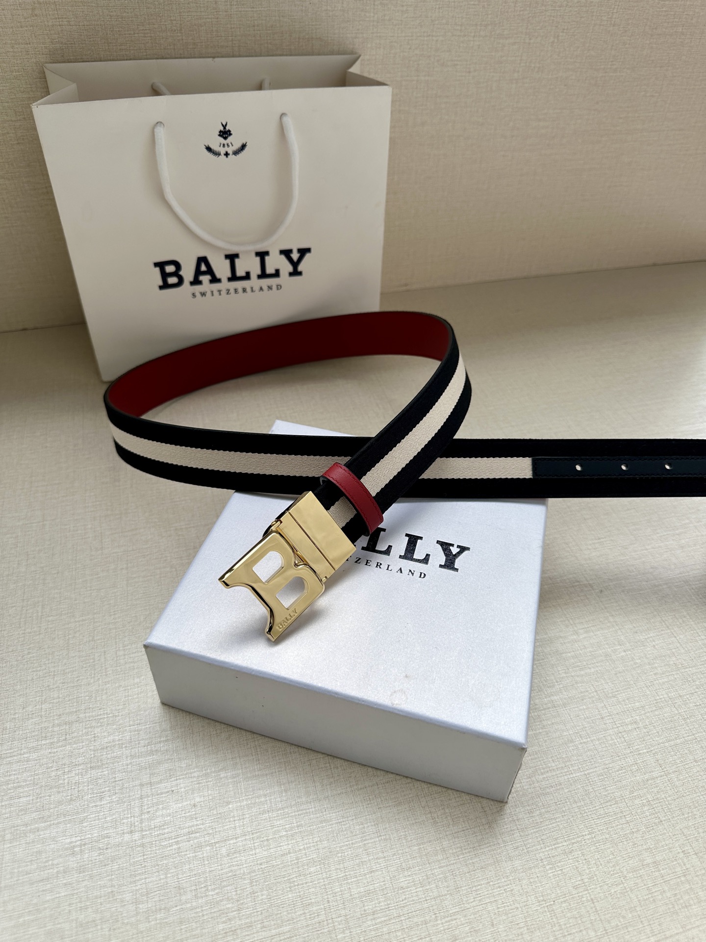 Bally Male Basic Belt Cow Leather M-l