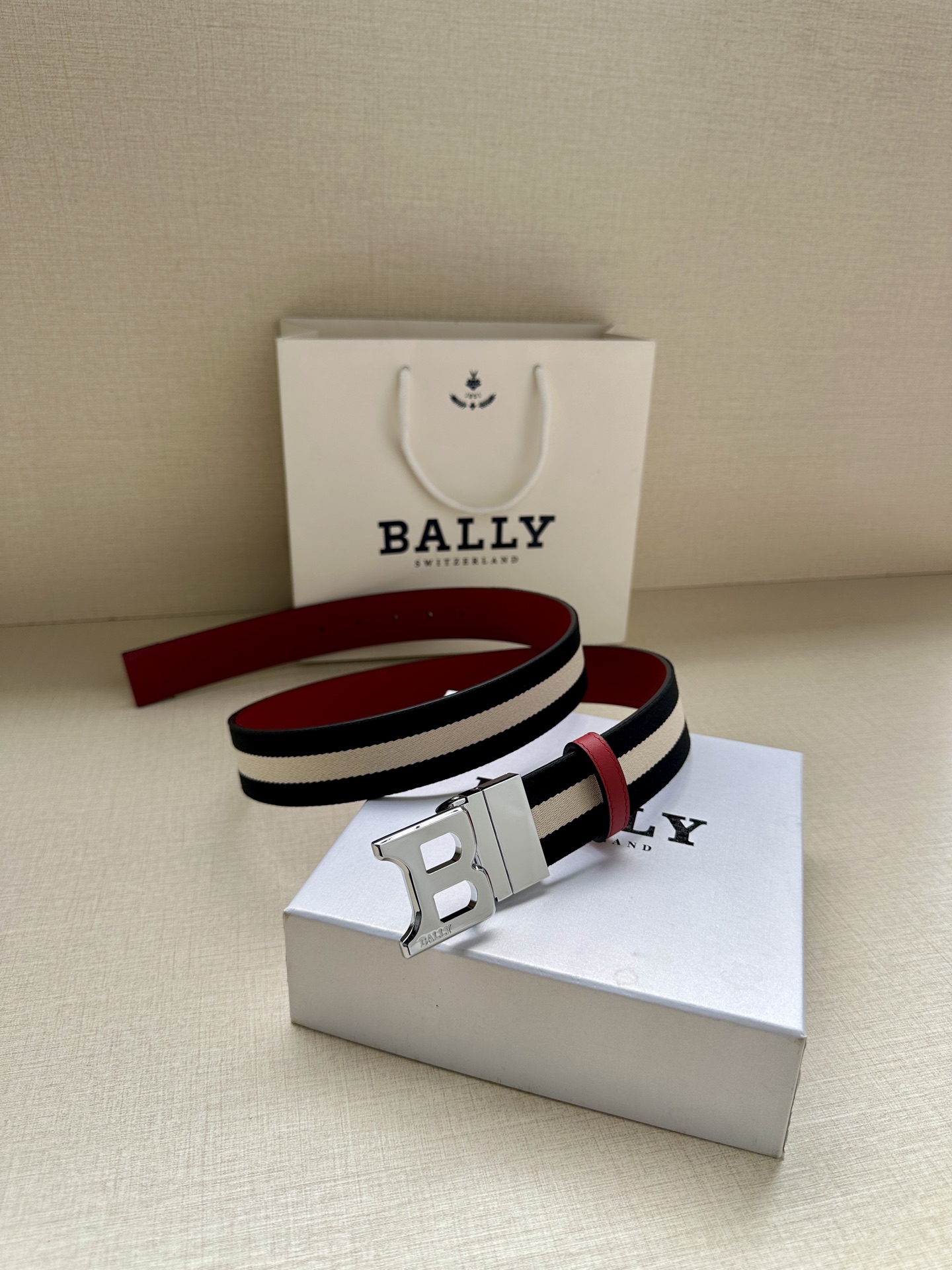 Bally Male Basic Belt Cow Leather M-l