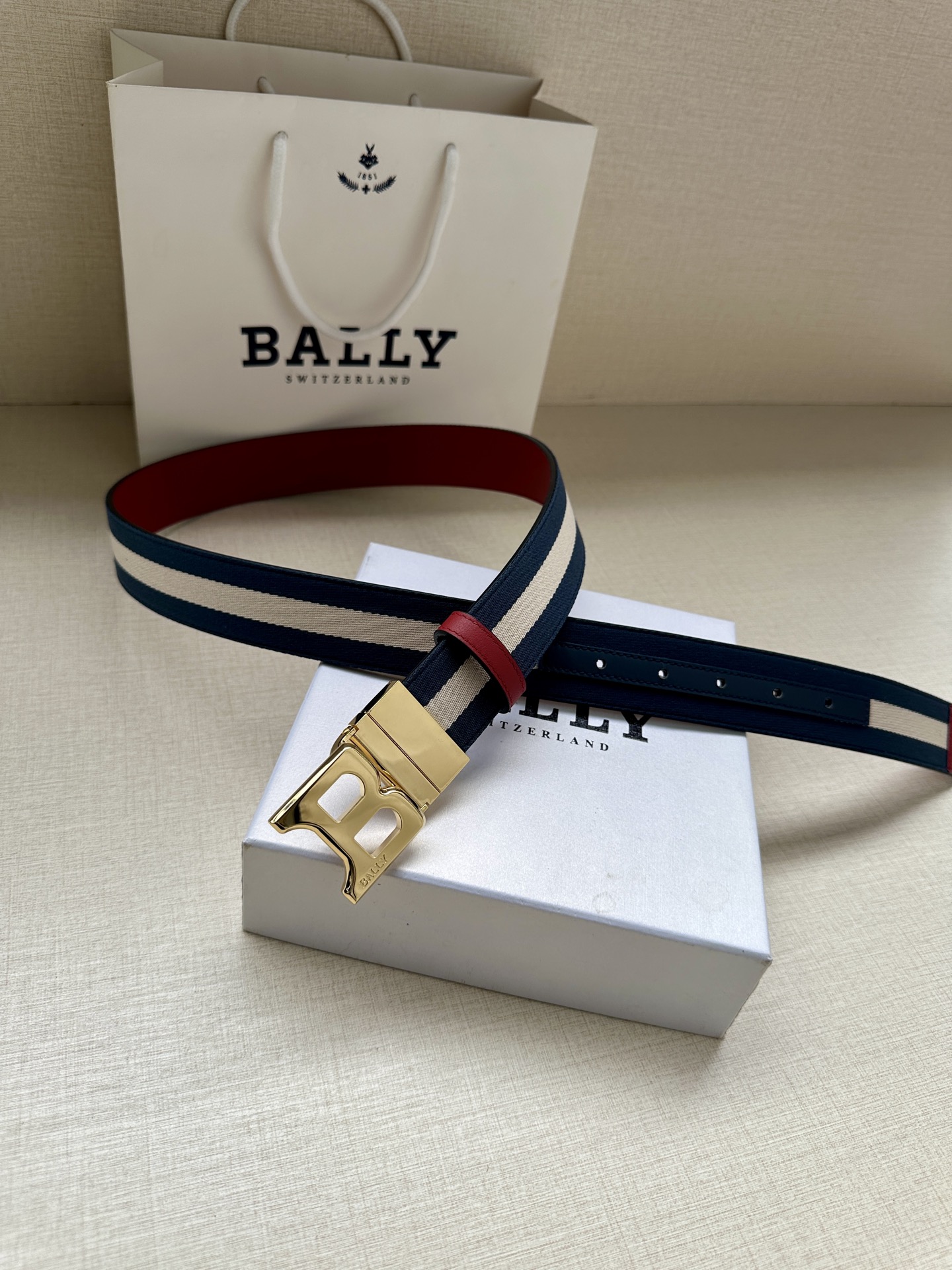 Bally Male Basic Belt Cow Leather M-l