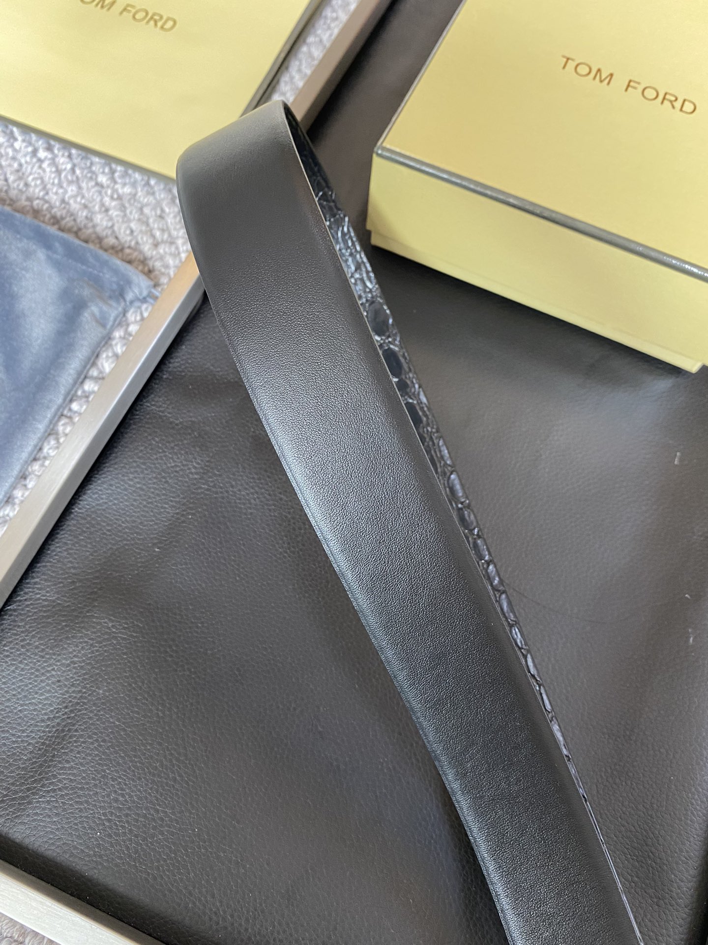 Tom Ford Male Basic Belt Cow Leather M