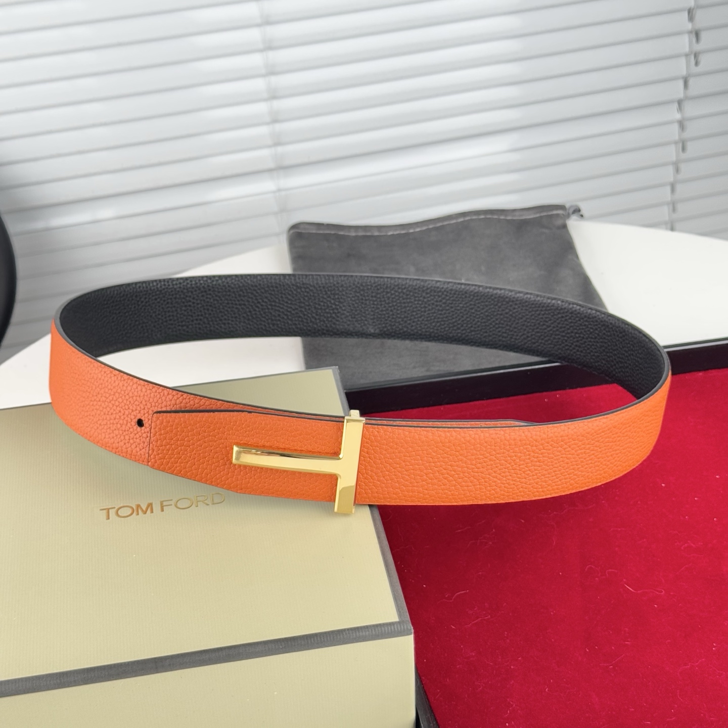 Tom Ford Male Basic Belt Cow Leather 14515-m