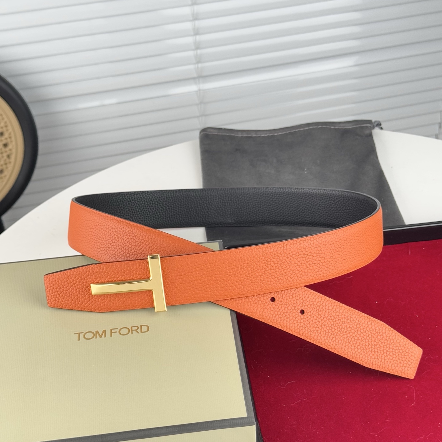 Tom Ford Male Basic Belt Cow Leather 14515-m