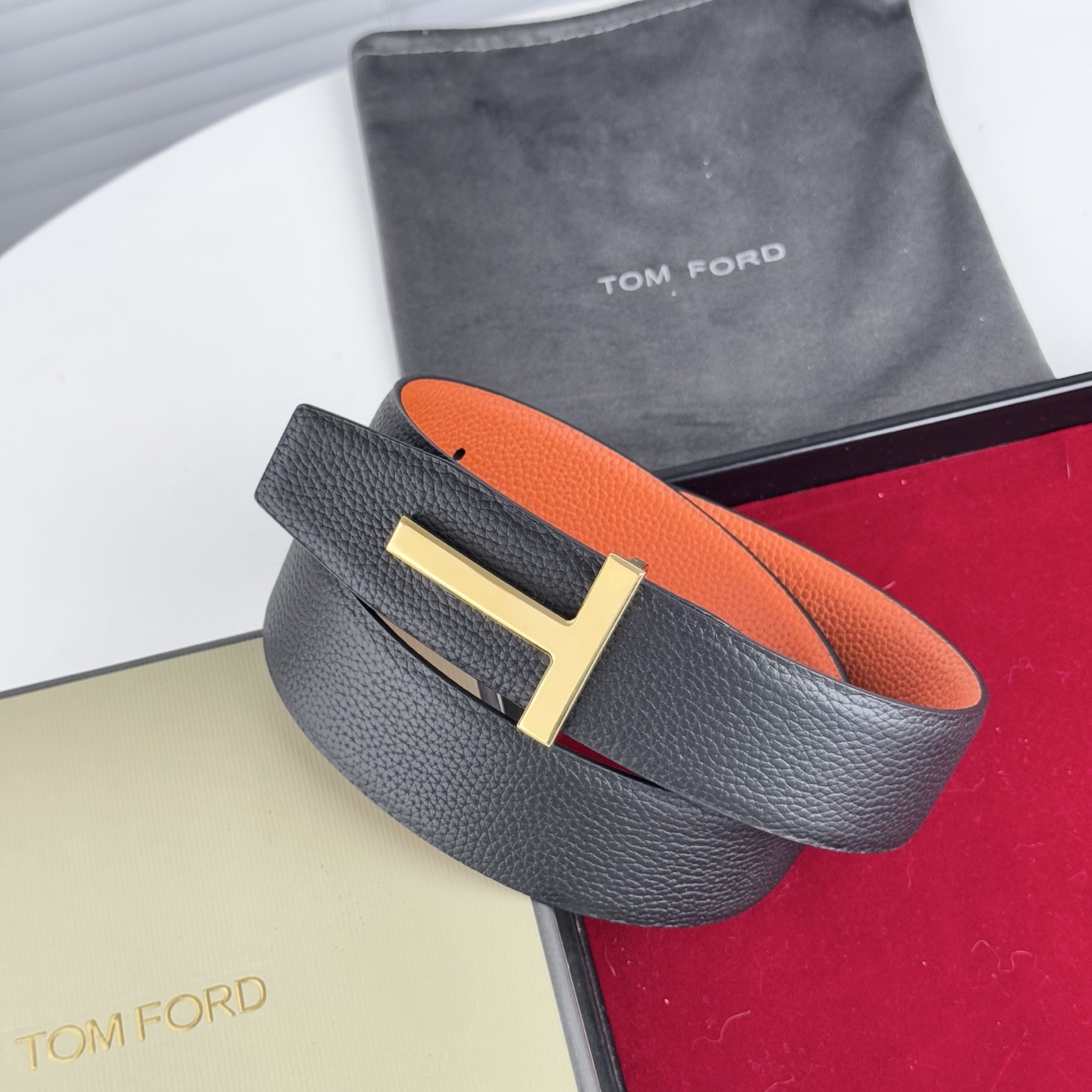 Tom Ford Male Basic Belt Cow Leather 14515-m