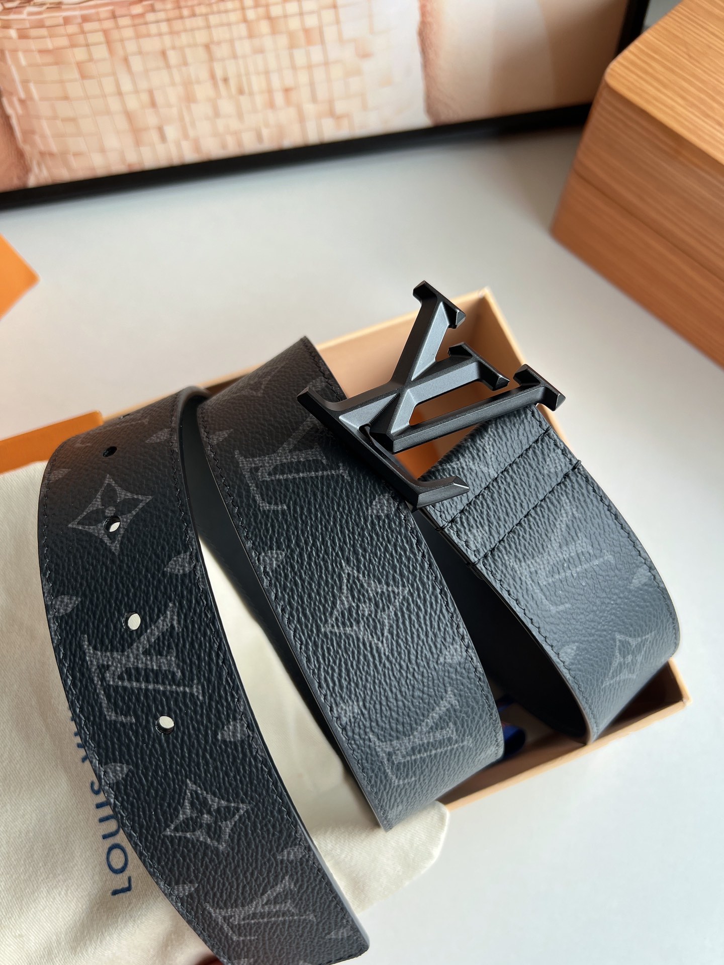 Louis Vuitton Basic Belt Cow Leather M-l