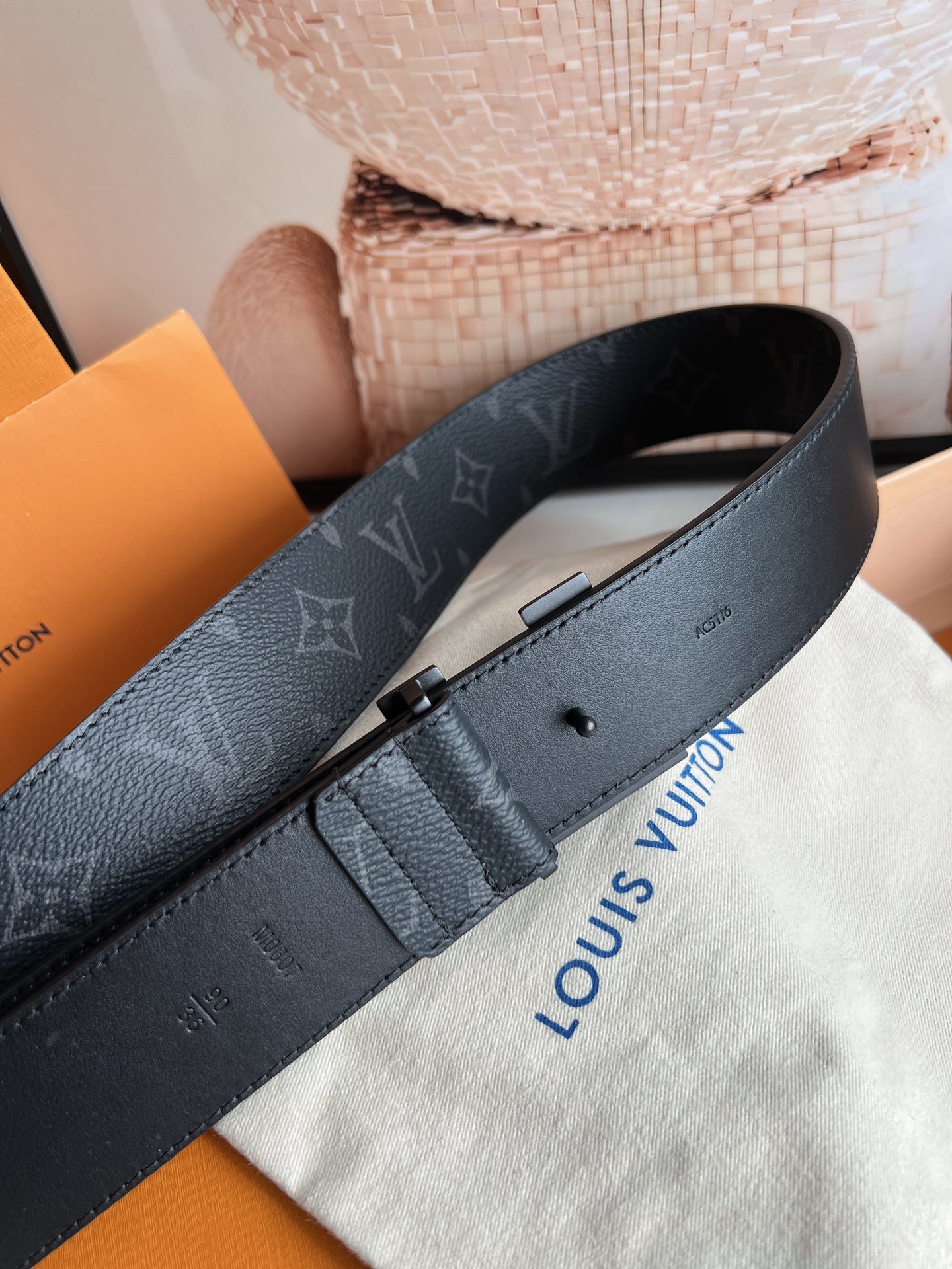 Louis Vuitton Basic Belt Cow Leather M-l