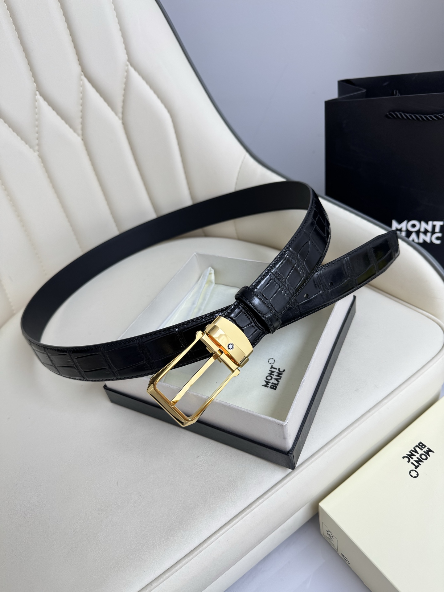 Montblanc Basic Belt Top Grain Leather M-l