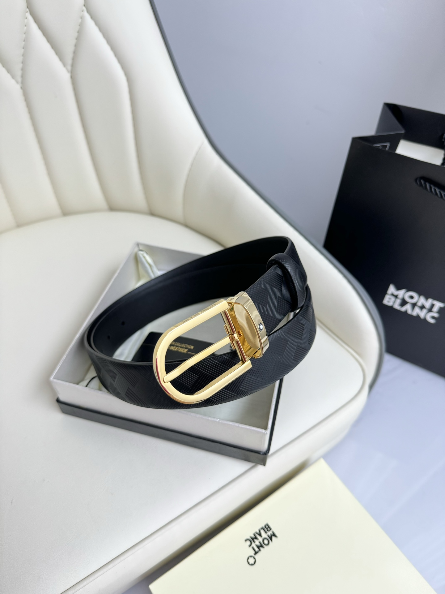 Montblanc Basic Belt Top Grain Leather M-l