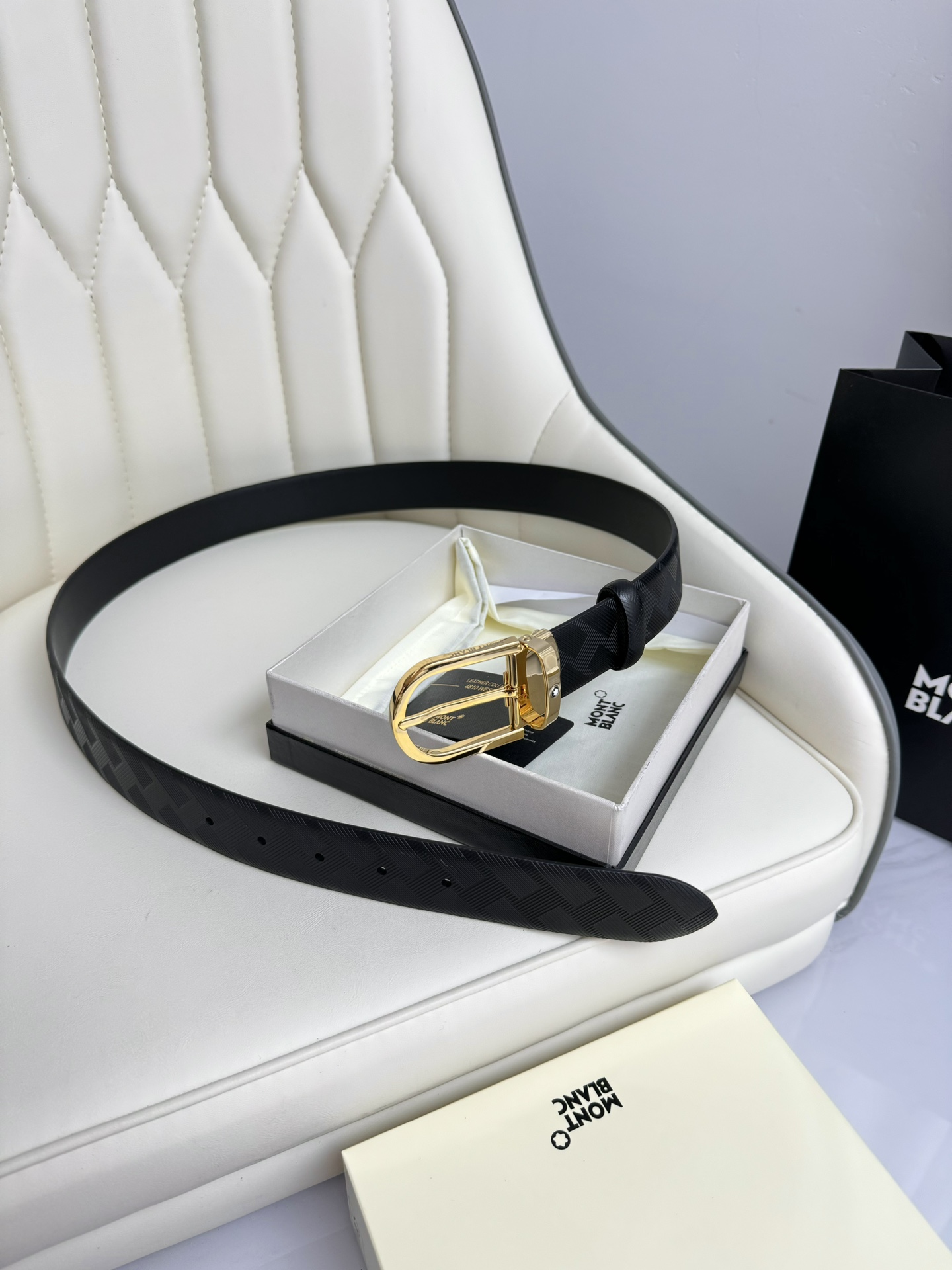 Montblanc Basic Belt Top Grain Leather M-l