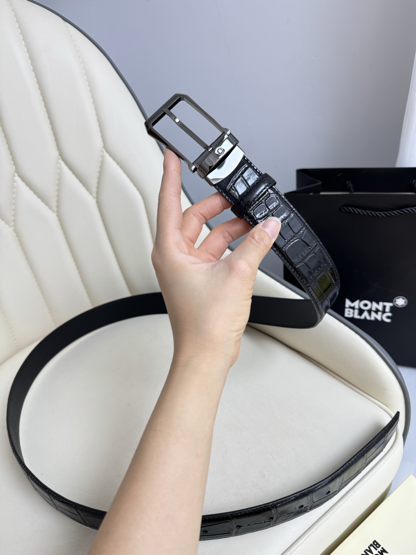 Montblanc Basic Belt Top Grain Leather M-l