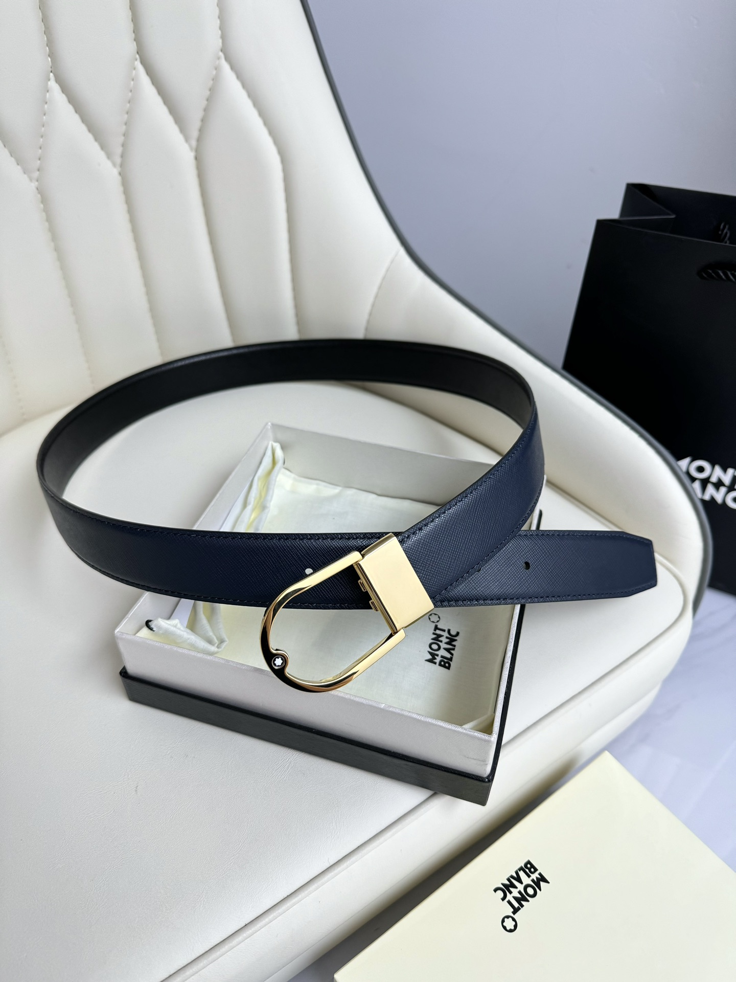 Montblanc Basic Belt Top Grain Leather M-l