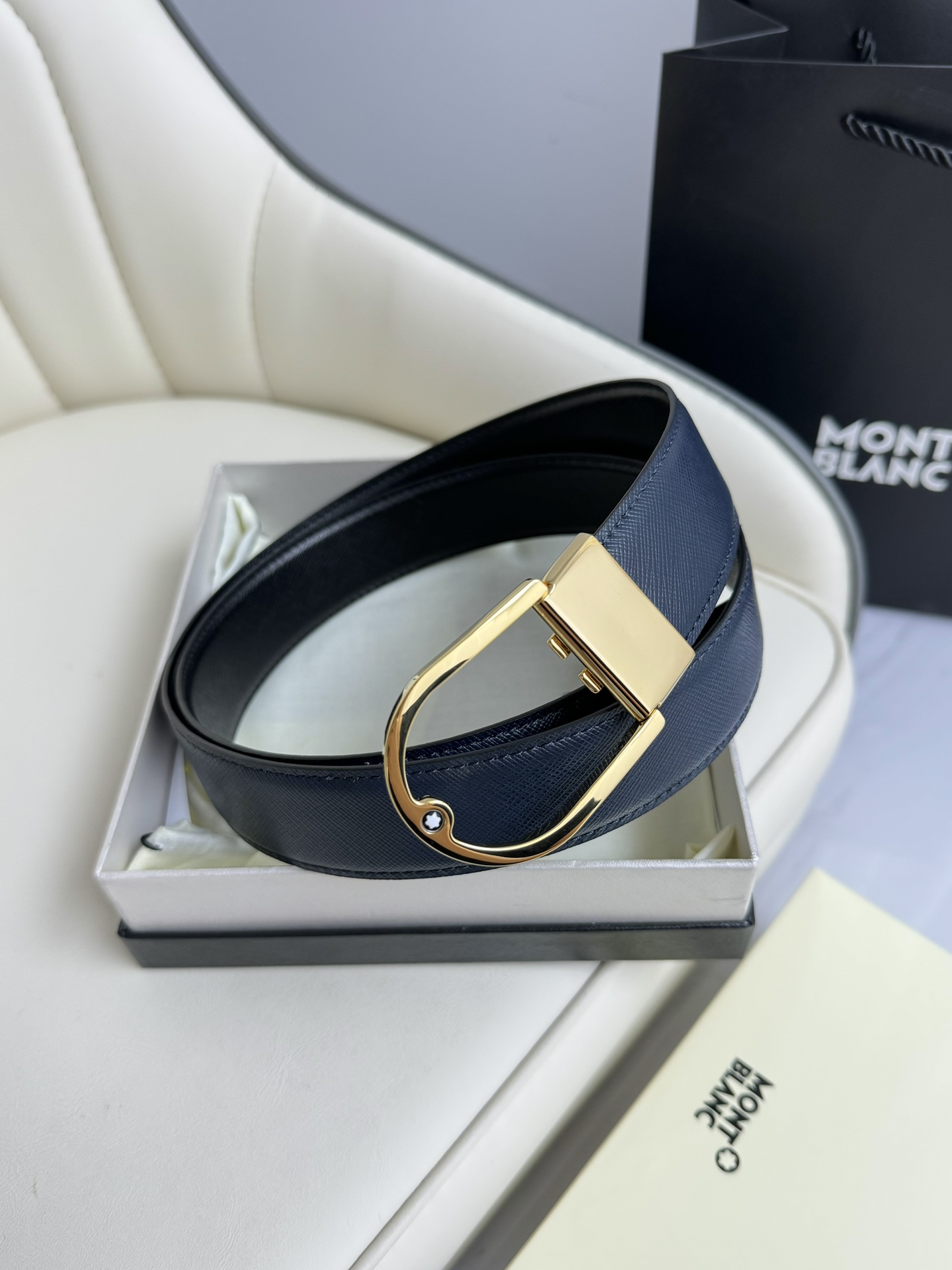 Montblanc Basic Belt Top Grain Leather M-l