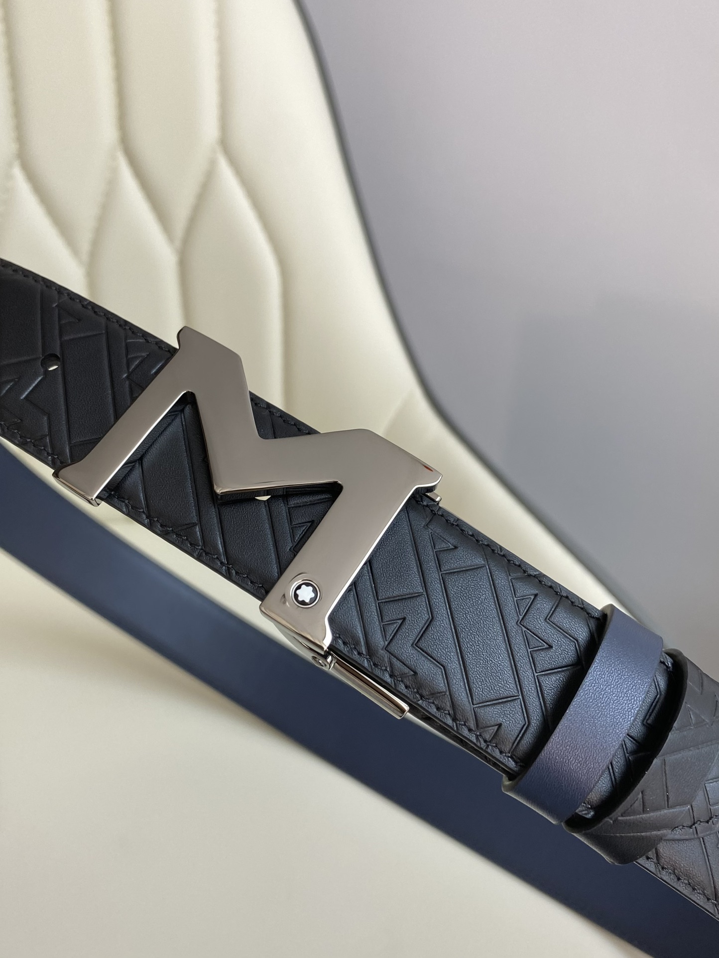 Montblanc Leather Belt Top Grain Leather M-l