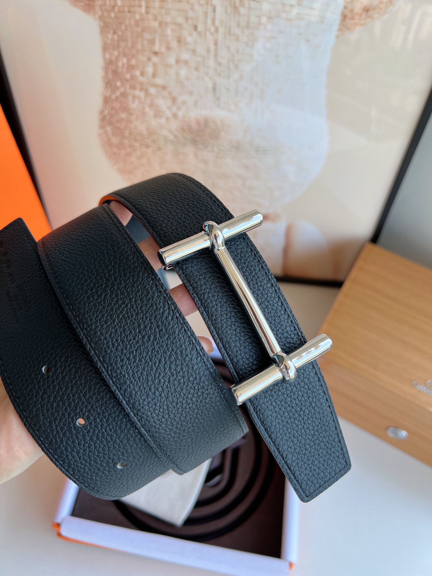 Hermès Male Basic Belt S-m