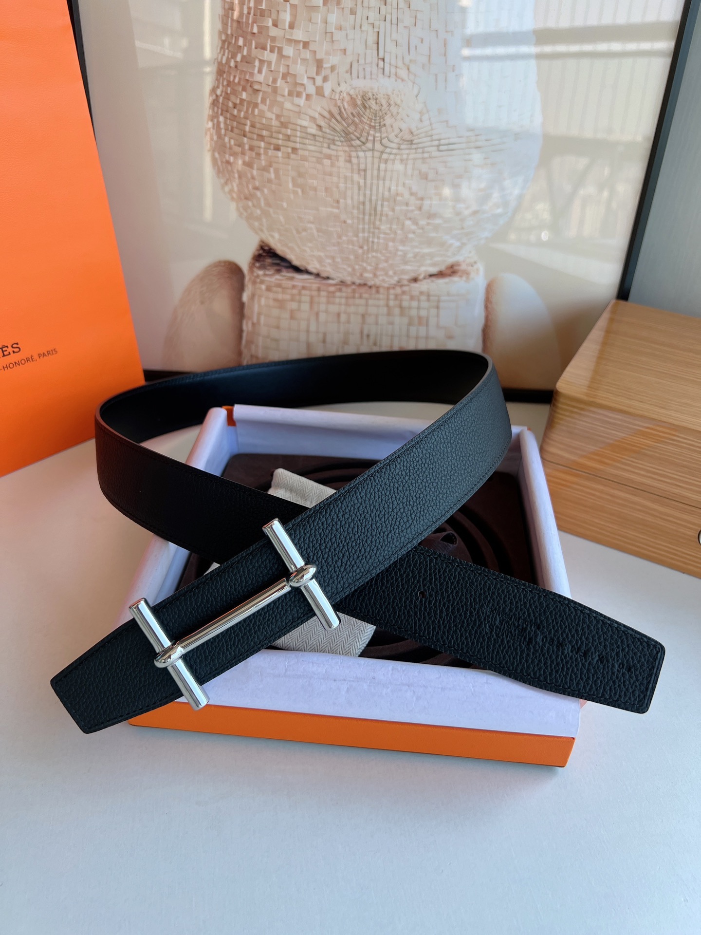 Hermès Male Basic Belt S-m