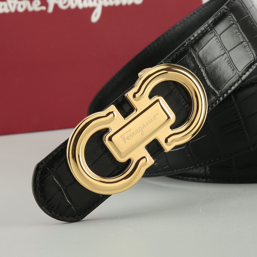 Salvatore Ferragamo Leather Belt Cow Leather