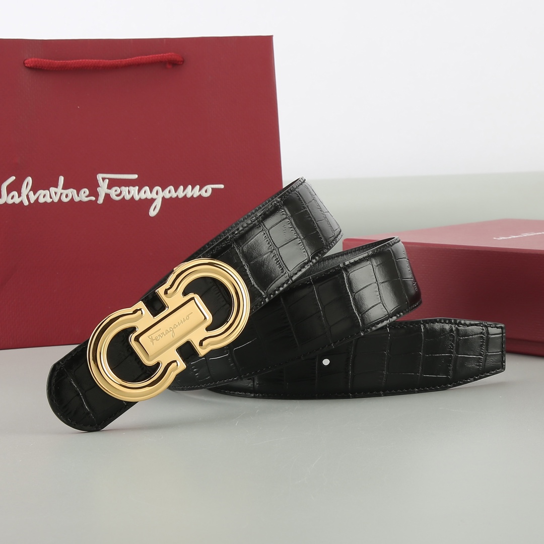 Salvatore Ferragamo Leather Belt Cow Leather