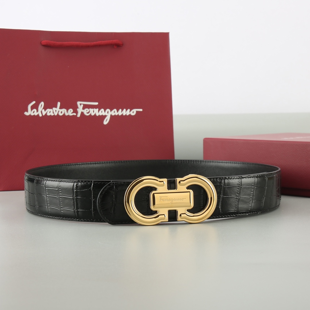 Salvatore Ferragamo Leather Belt Cow Leather