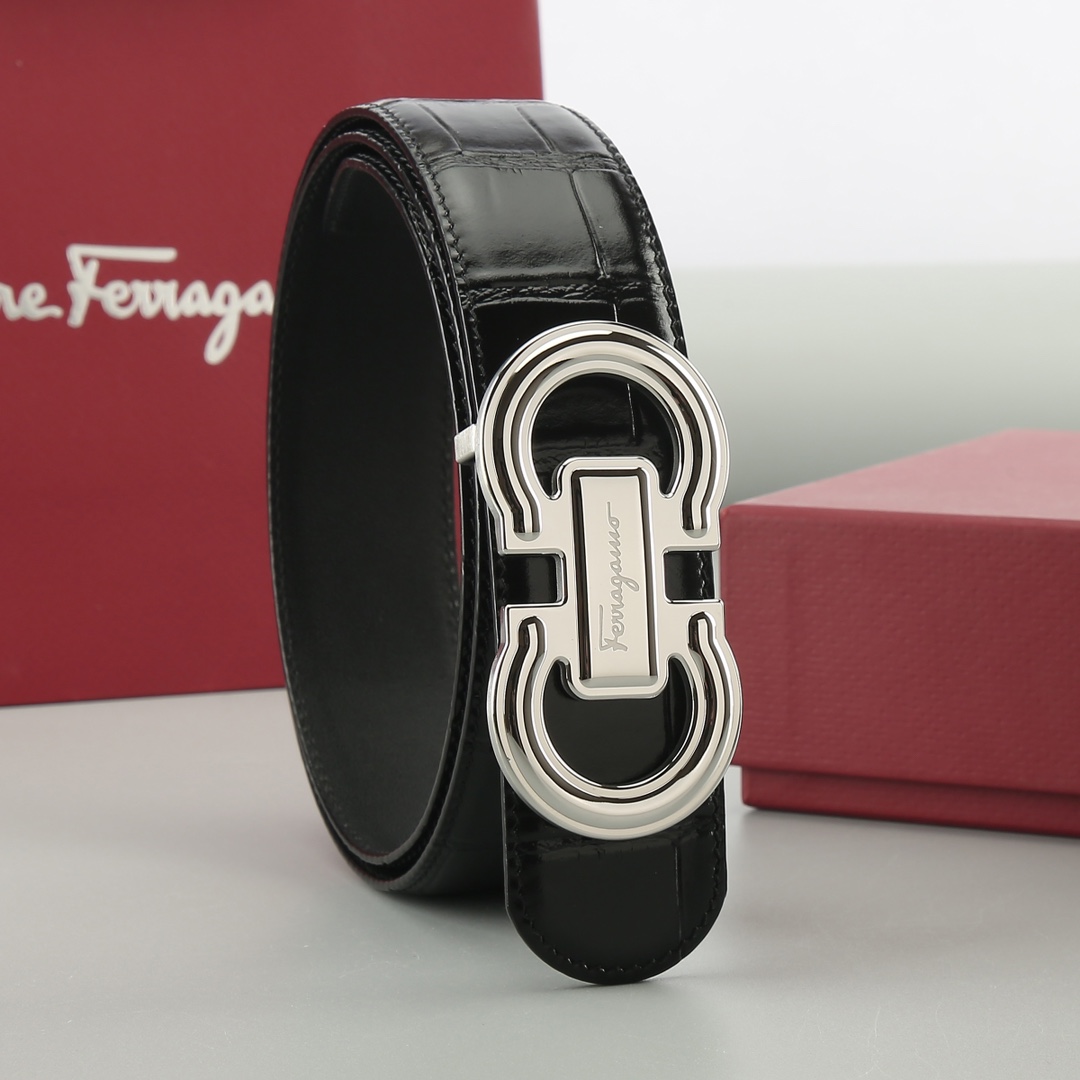 Salvatore Ferragamo Leather Belt Cow Leather