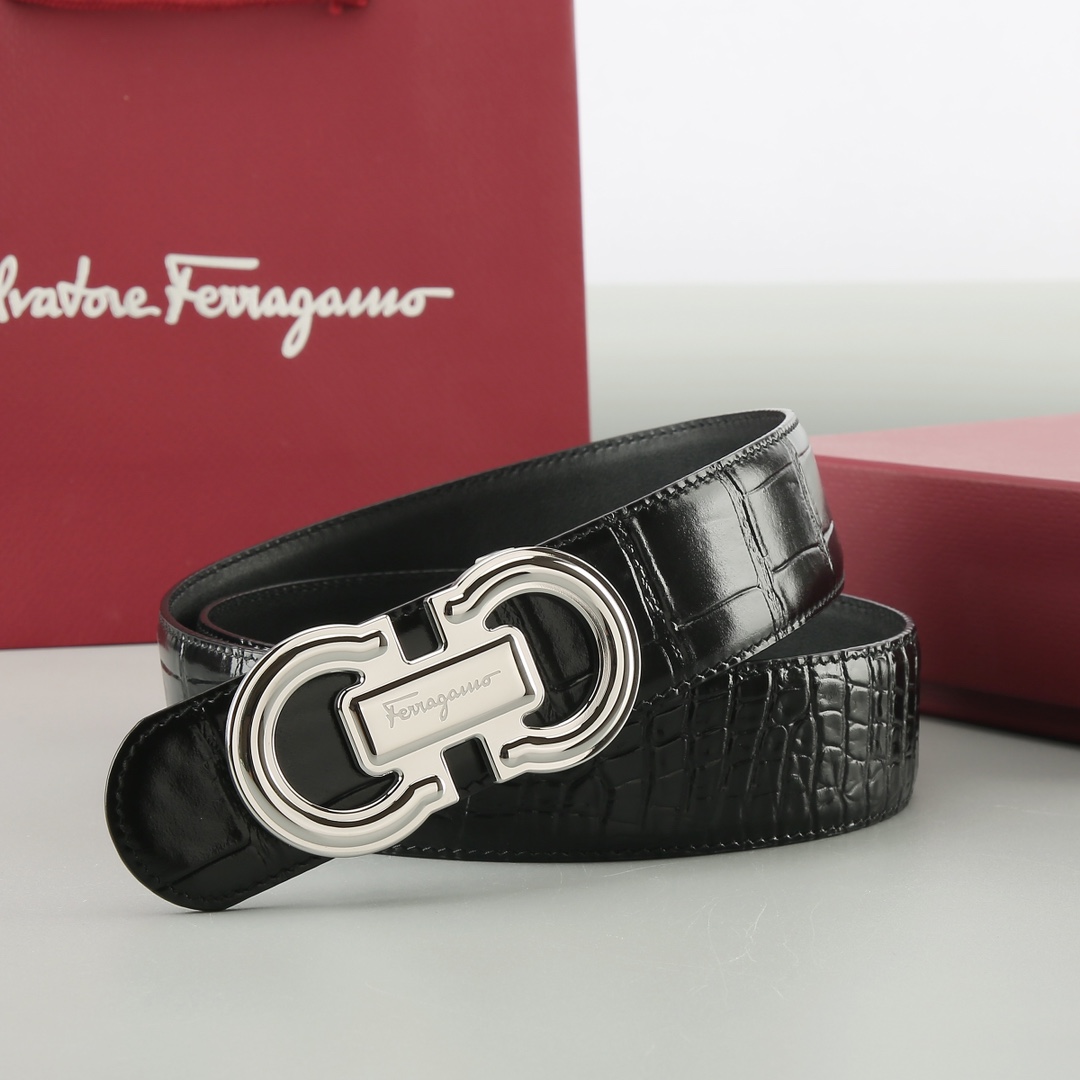 Salvatore Ferragamo Leather Belt Cow Leather