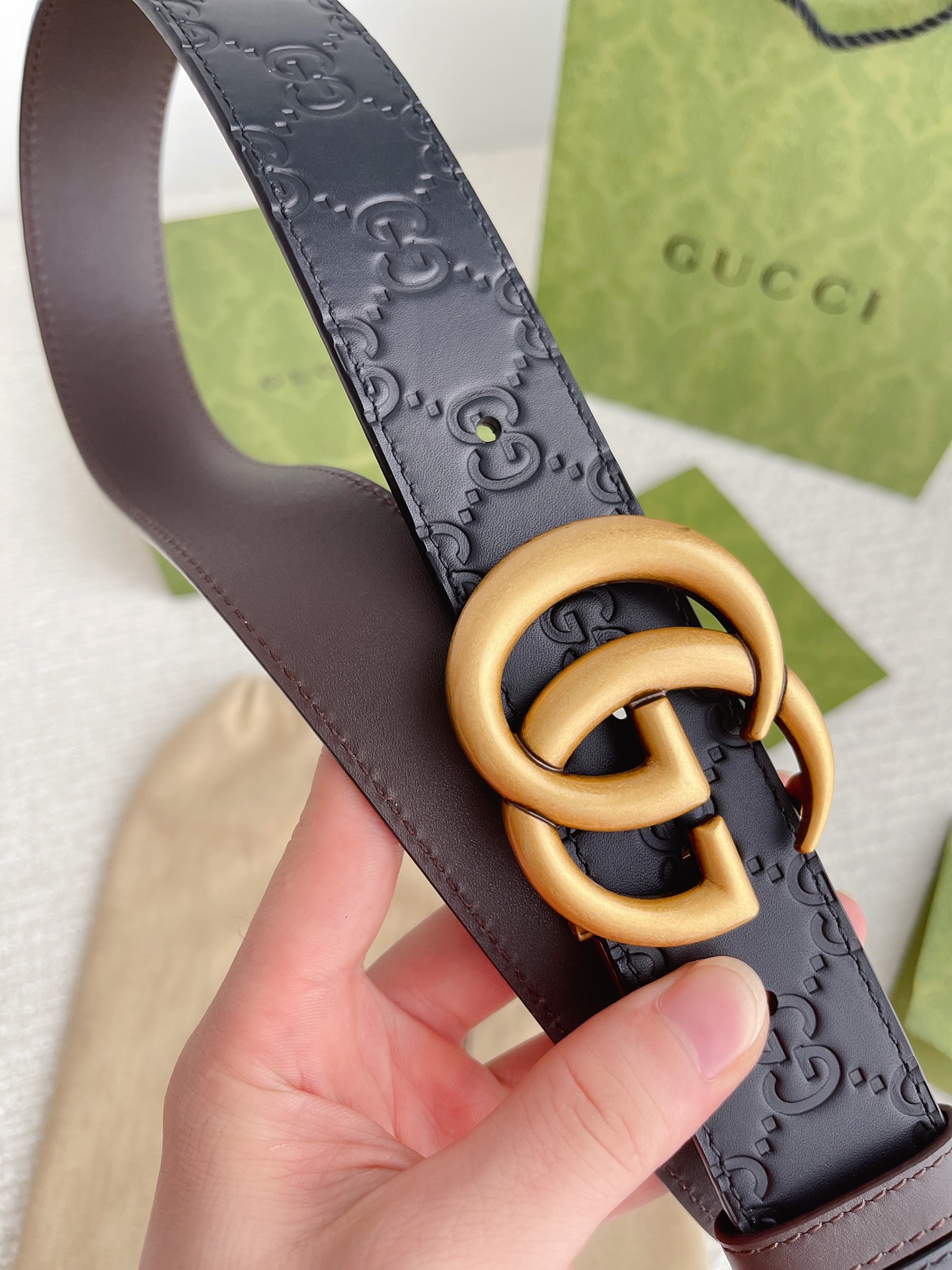 Gucci Basic Belt Cow Leather