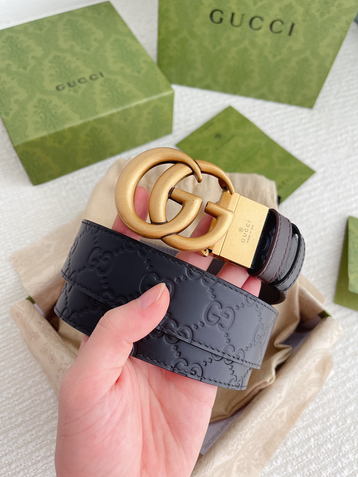 Gucci Basic Belt Cow Leather