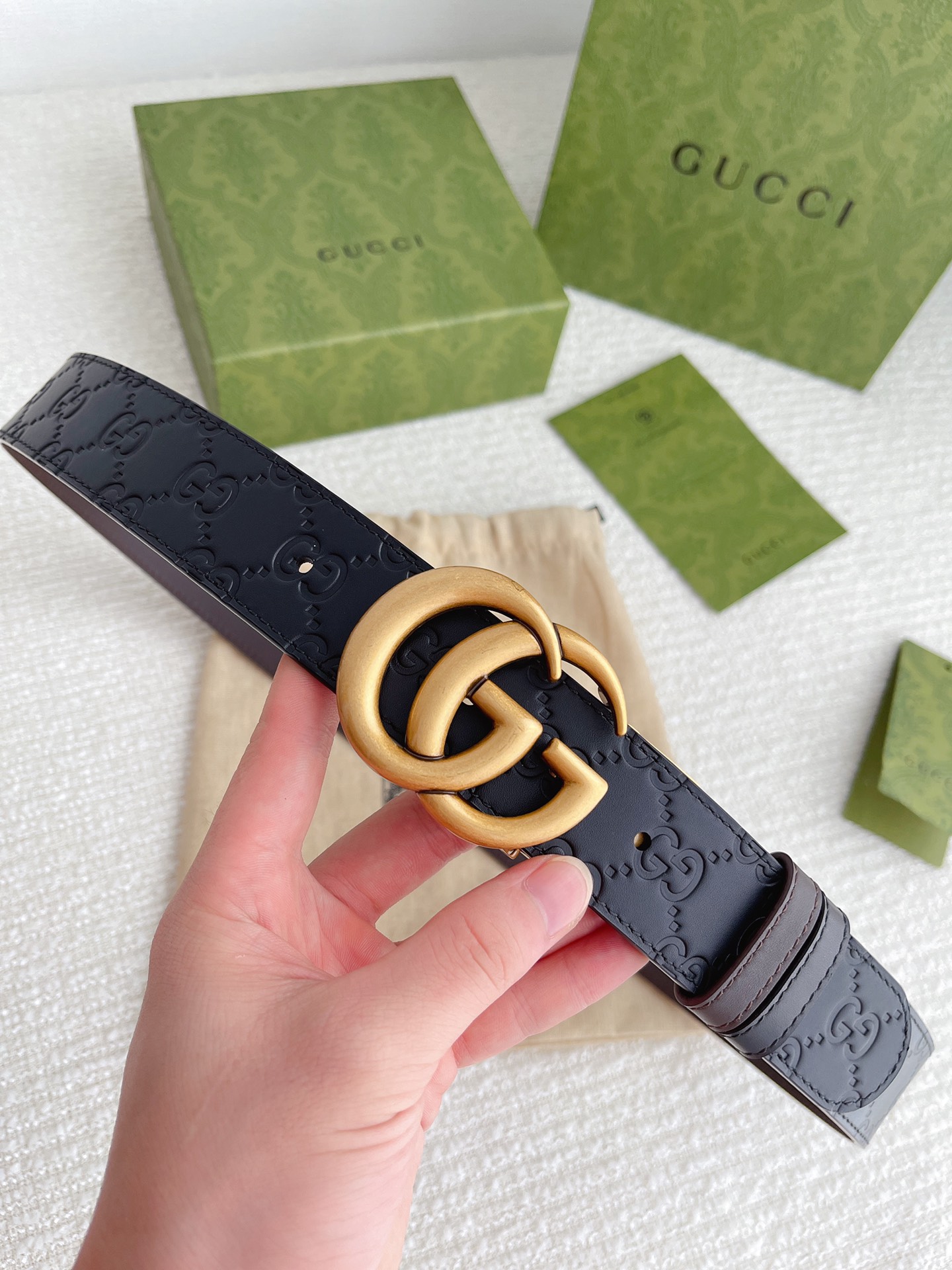 Gucci Basic Belt Cow Leather