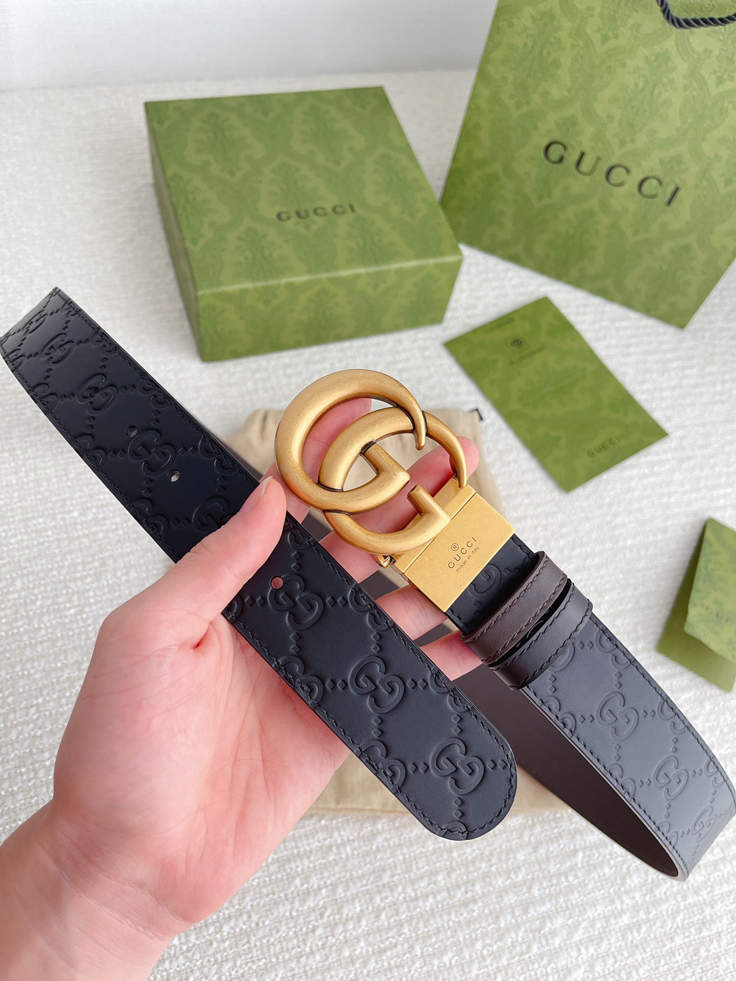 Gucci Basic Belt Cow Leather