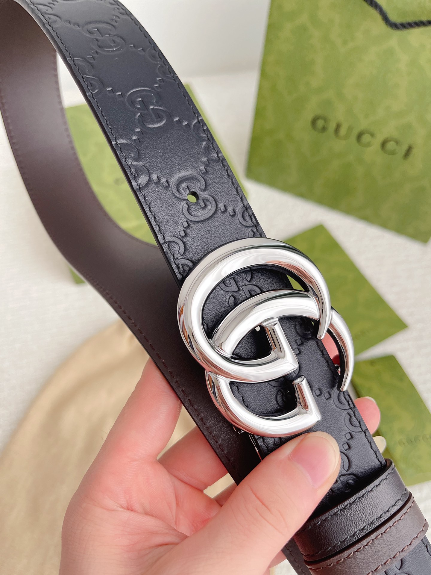 Gucci Basic Belt Cow Leather