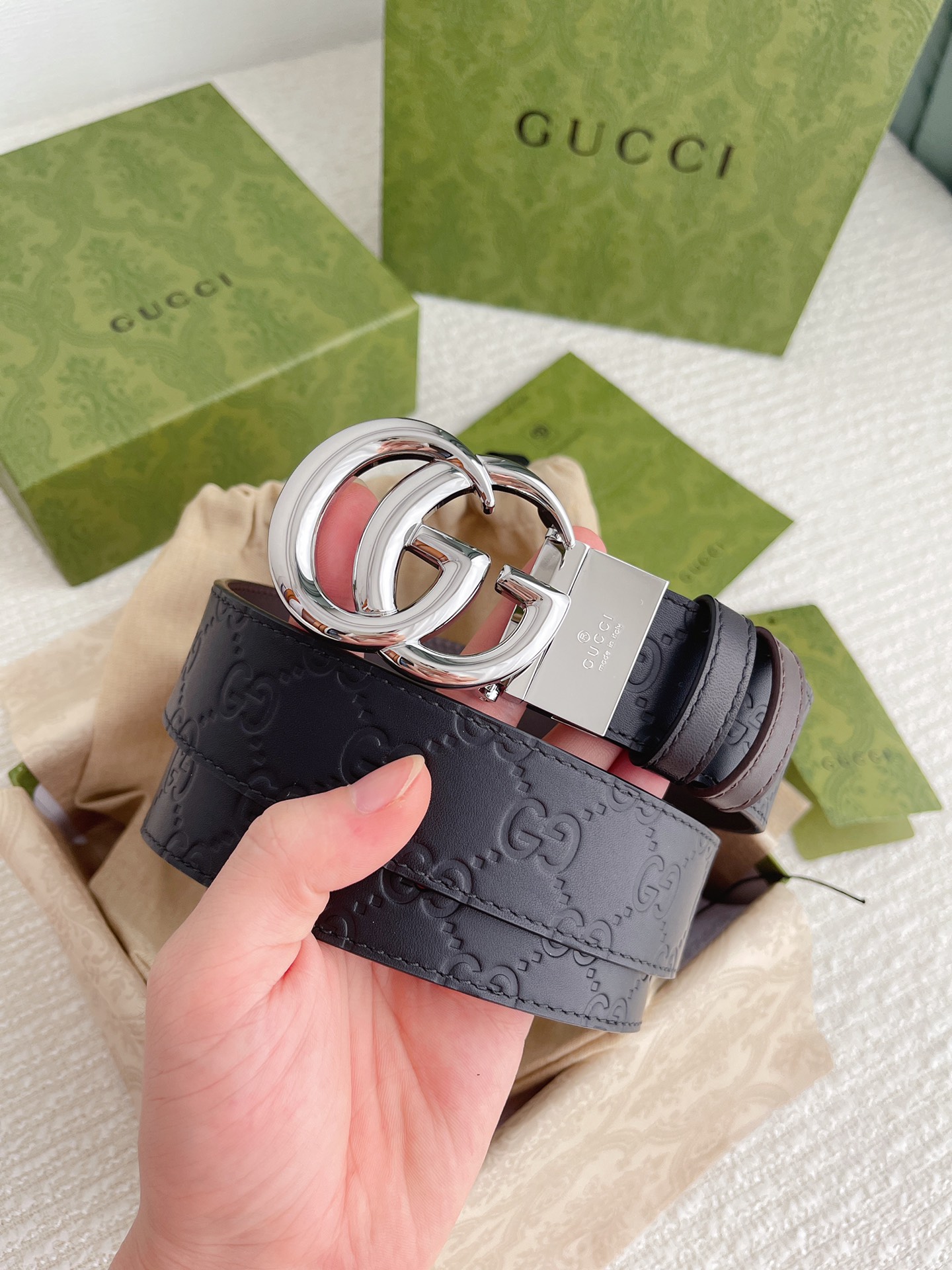 Gucci Basic Belt Cow Leather