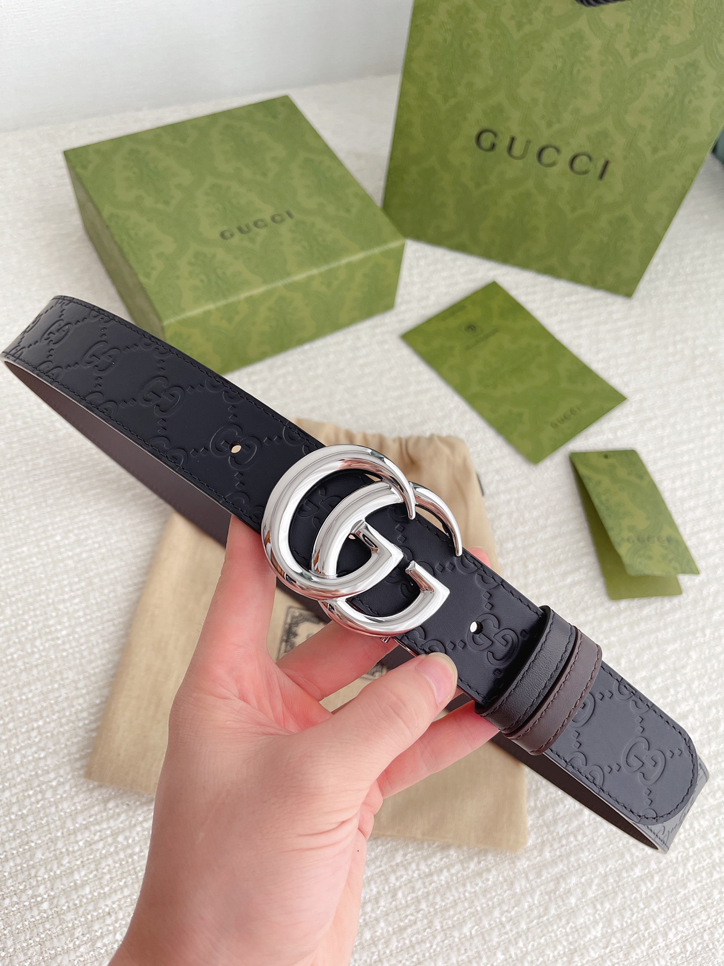 Gucci Basic Belt Cow Leather