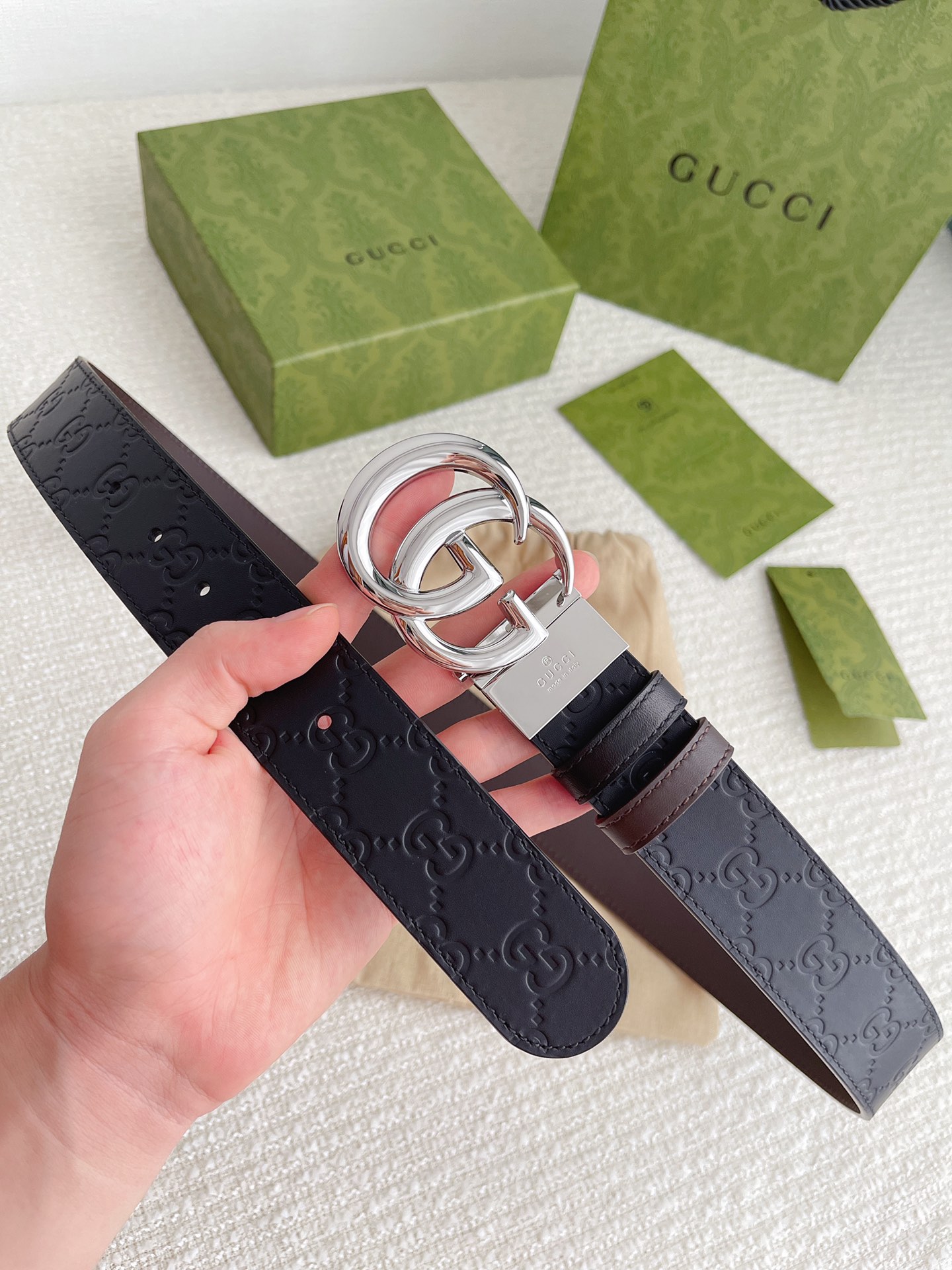 Gucci Basic Belt Cow Leather