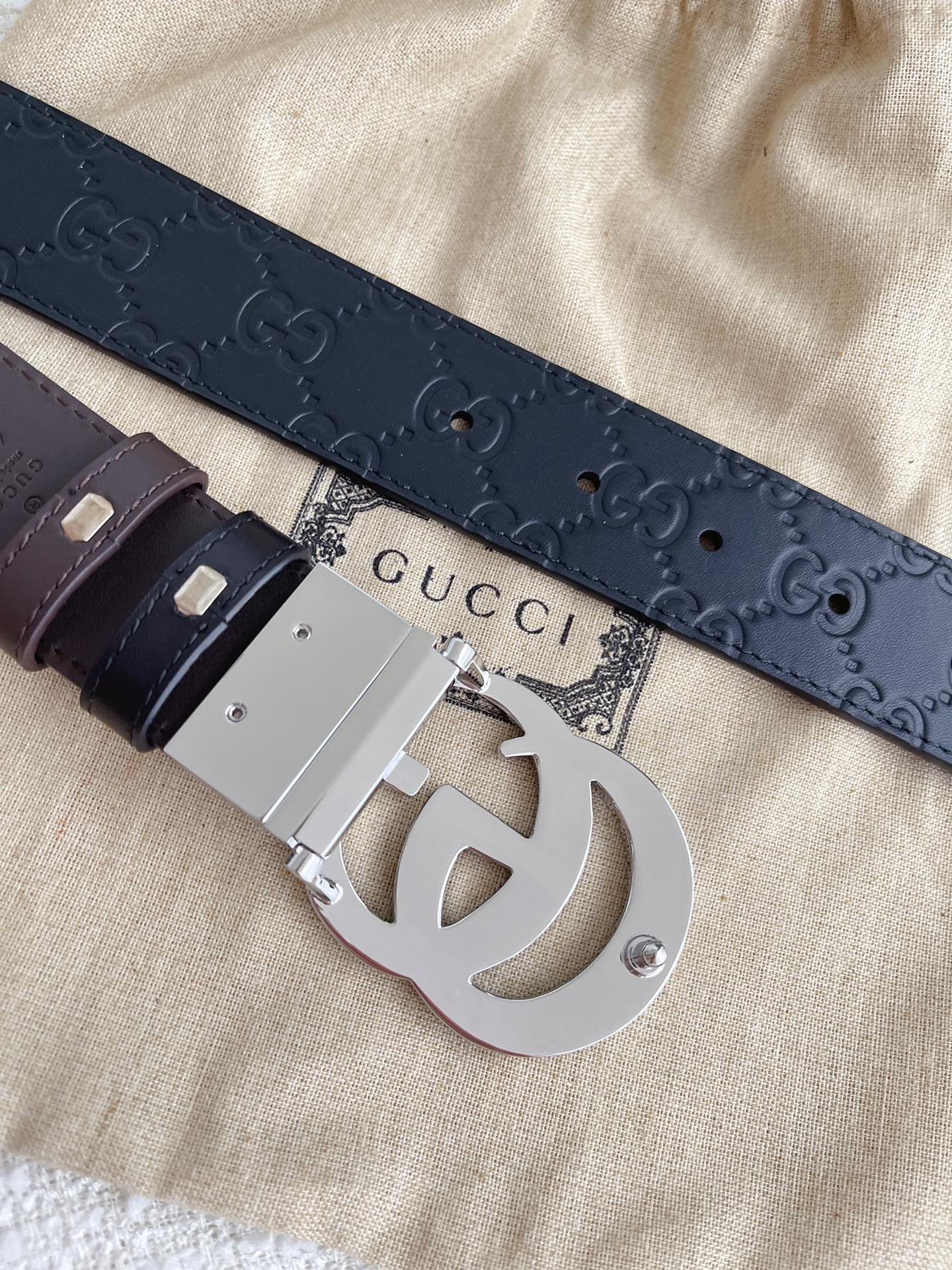 Gucci Basic Belt Cow Leather