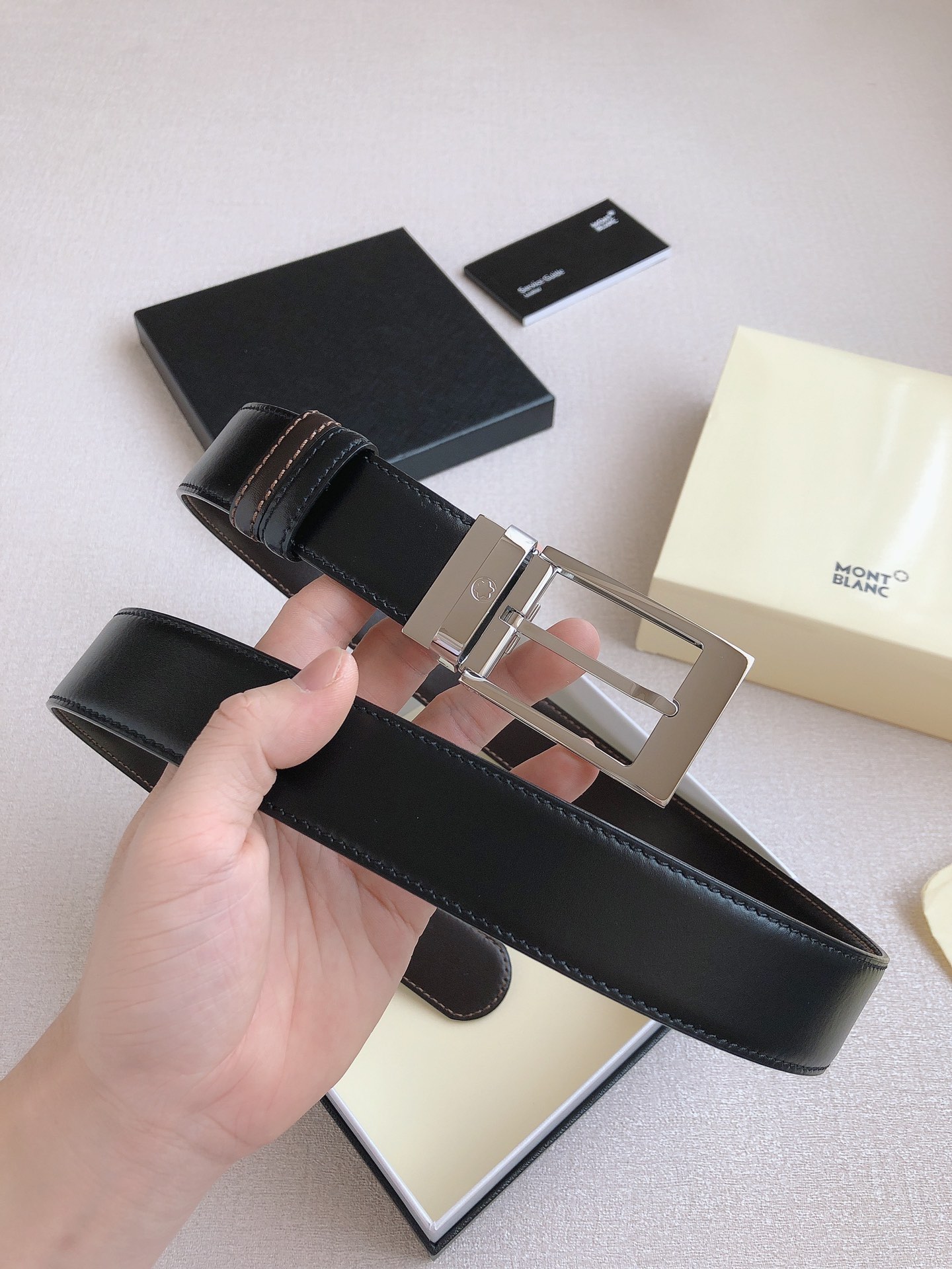 Montblanc Leather Belt 35mm