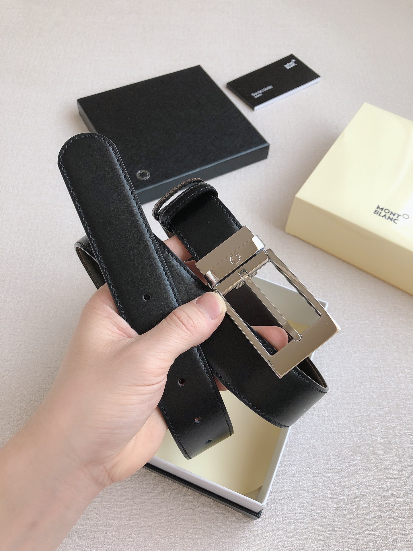 Montblanc Leather Belt 35mm