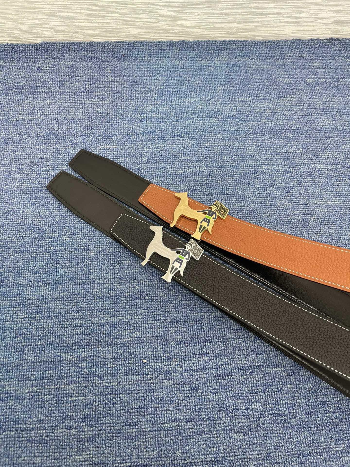 Hermès Leather Belt S-m