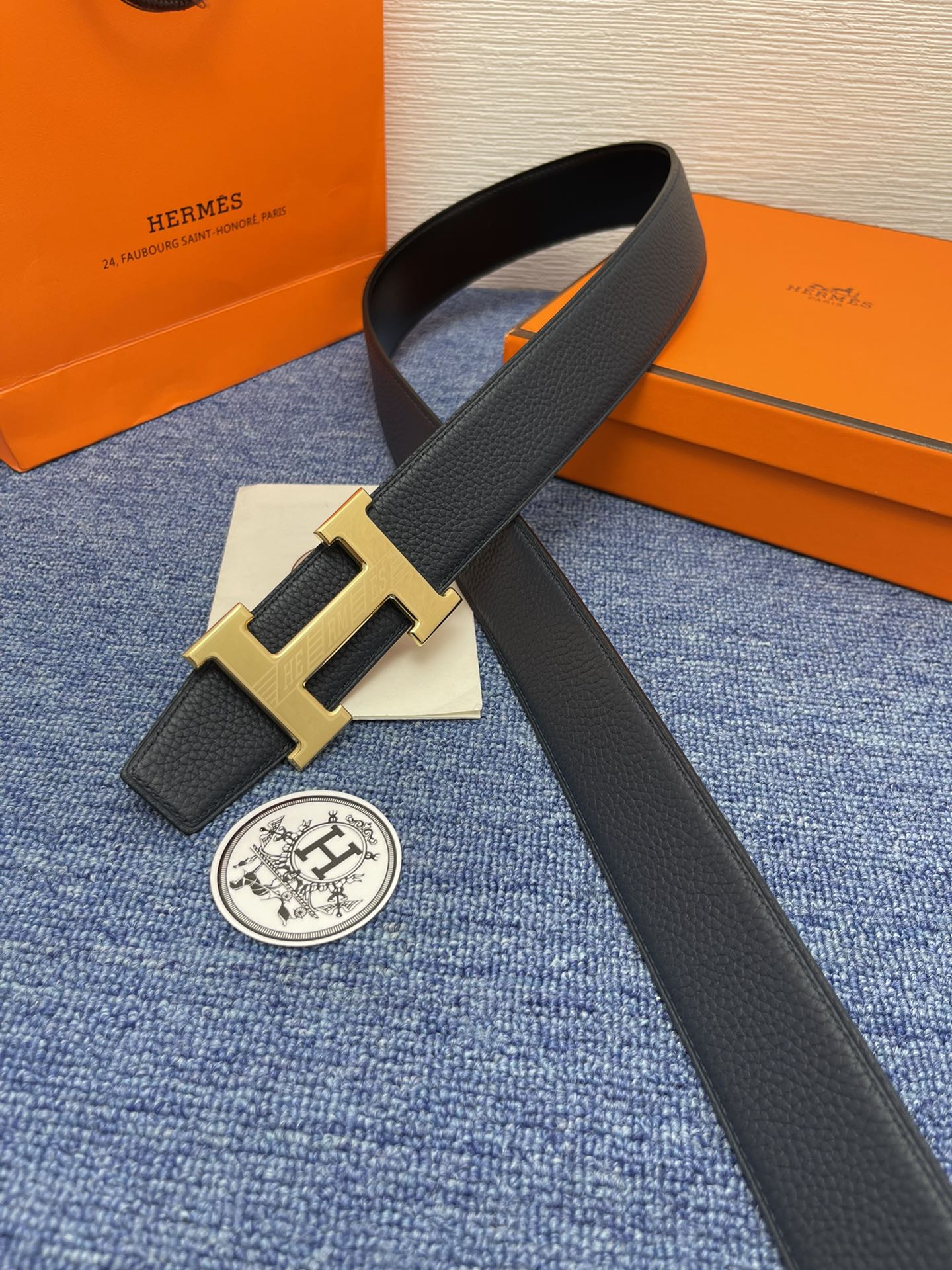 Hermès Basic Belt Black