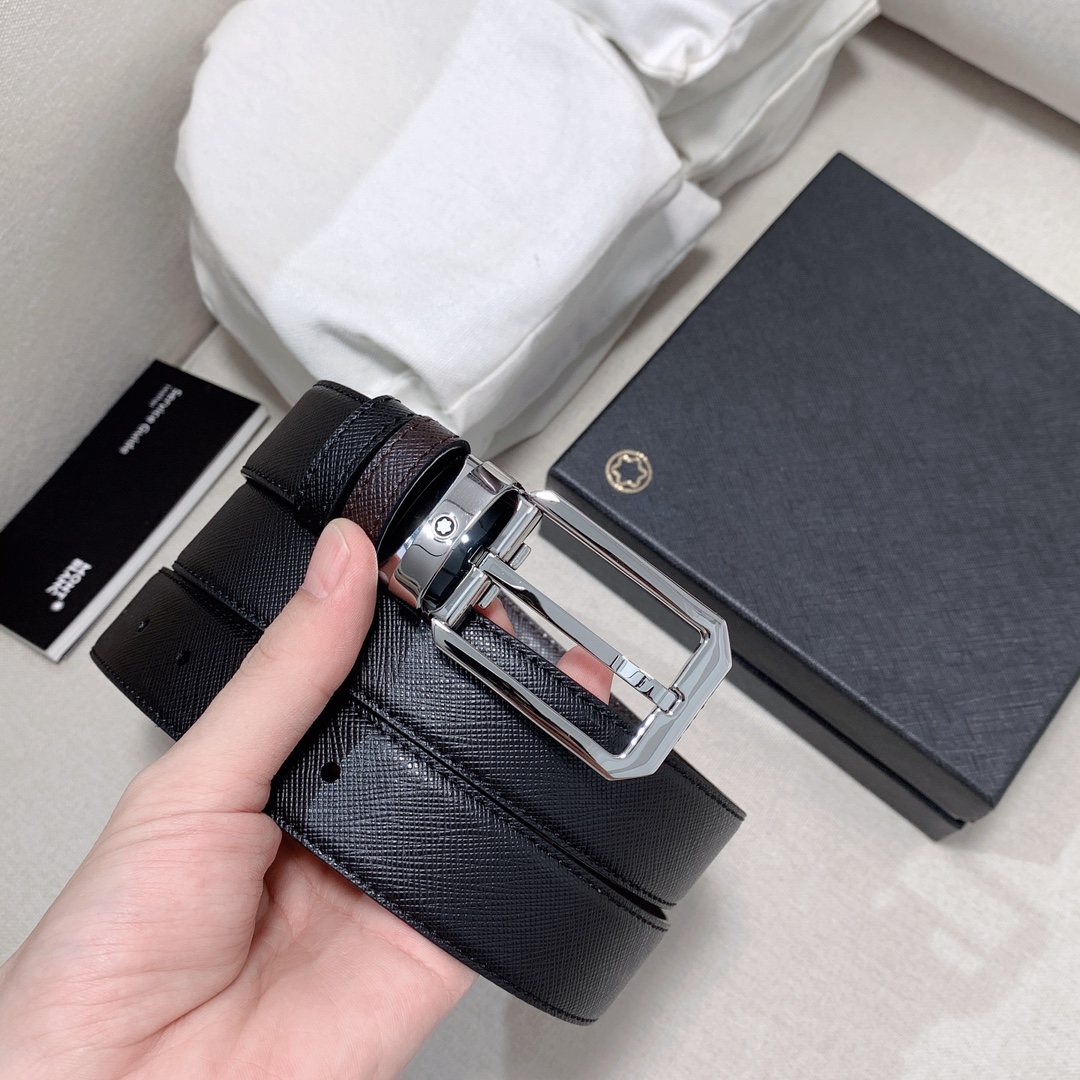 Montblanc Male Basic Belt Cow Leather M-l