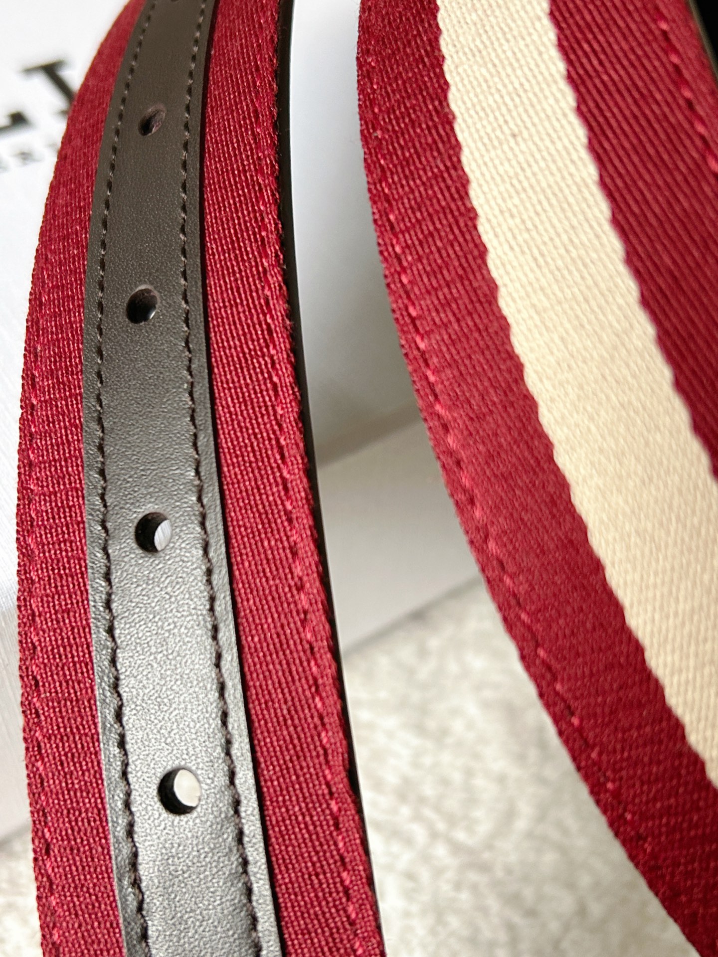 Bally Male Leather Belt Top Grain Leather M-l