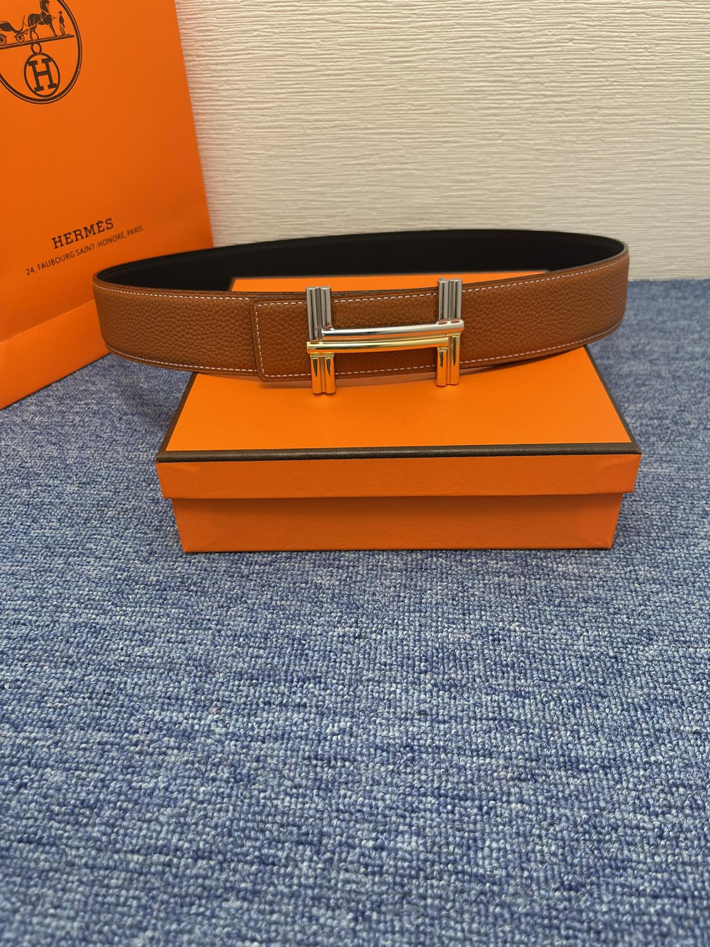 Hermès Leather Belt S-m