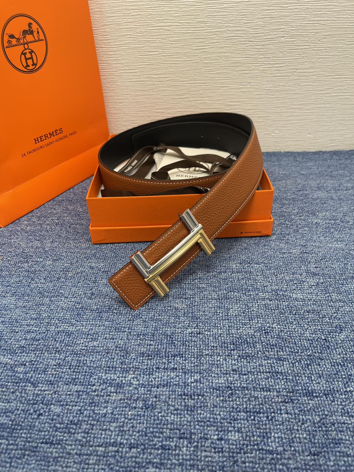 Hermès Leather Belt S-m