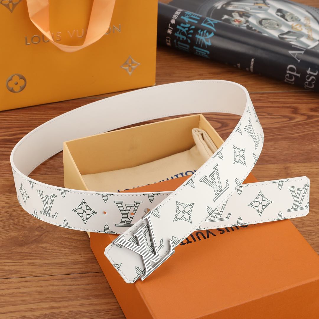 Louis Vuitton Basic Belt Silver 40mm-s-m-l