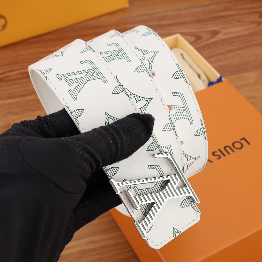 Louis Vuitton Basic Belt Silver 40mm-s-m-l